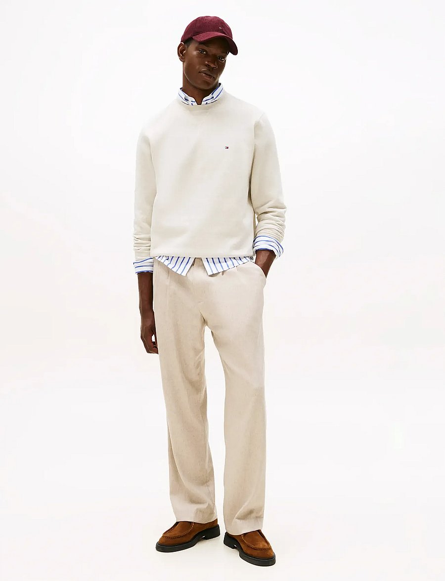 Tommy Hilfiger - ESS SEASONAL FLEECE CREWNECK - sweats - heathered oatmilk - 3