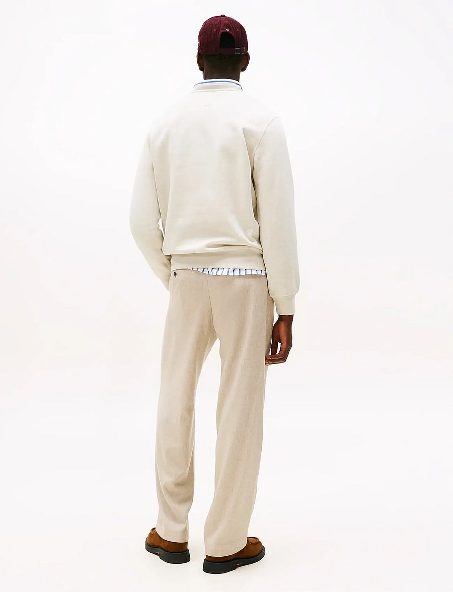 Tommy Hilfiger - ESS SEASONAL FLEECE CREWNECK - sweats - heathered oatmilk - 4