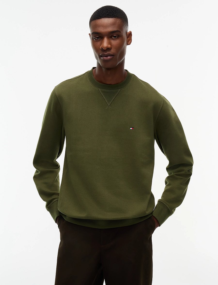 Tommy Hilfiger - ESS SEASONAL FLEECE CREWNECK - rund hals - huntsman green - 0
