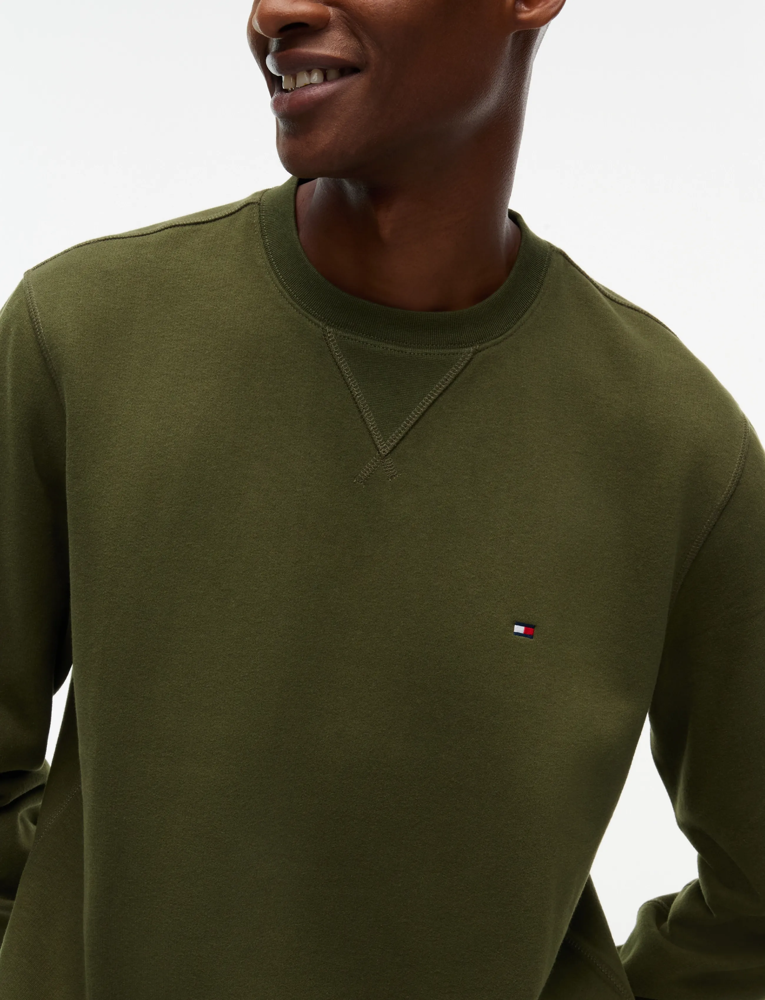 Tommy Hilfiger - ESS SEASONAL FLEECE CREWNECK - rund hals - huntsman green - 3