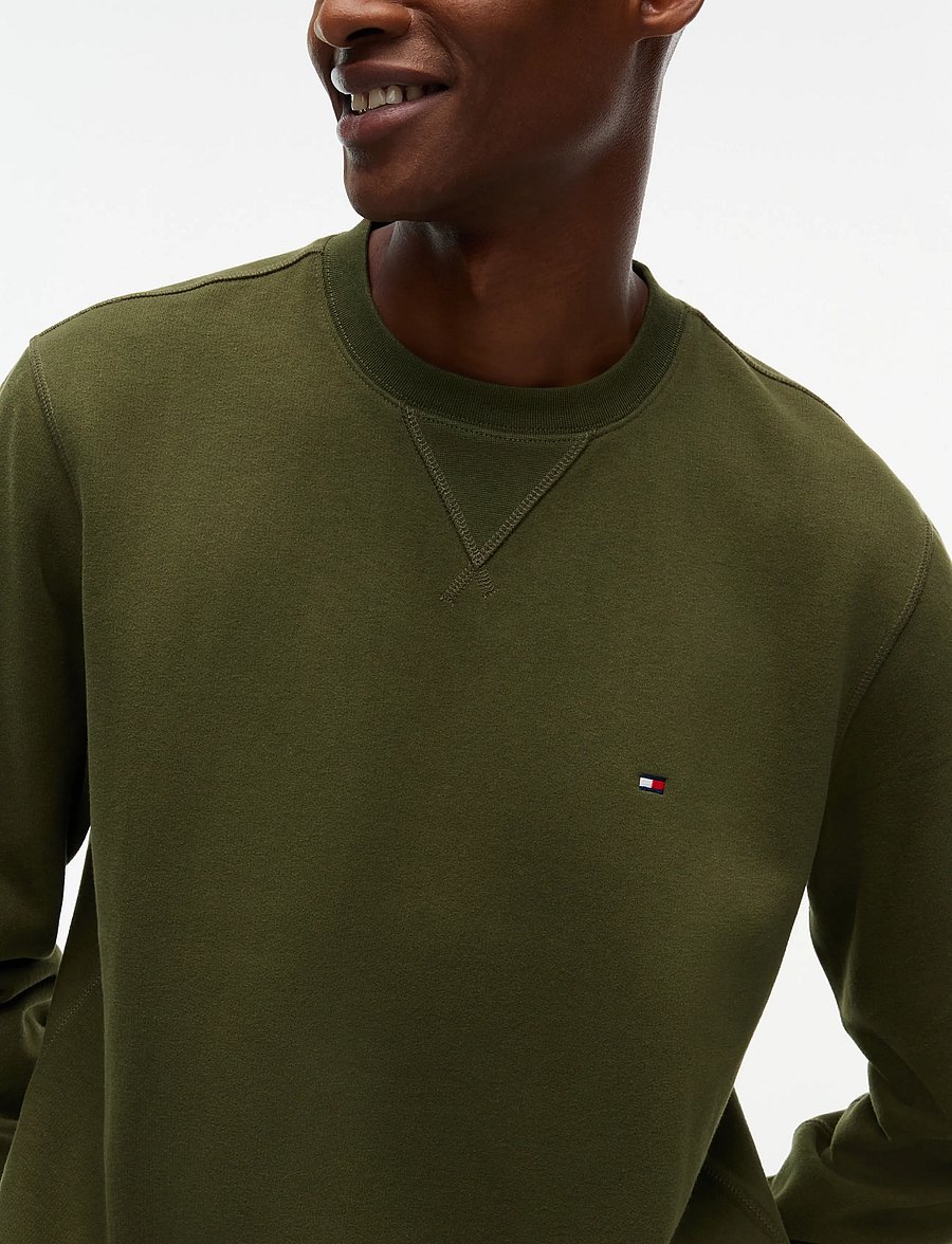 Tommy Hilfiger - ESS SEASONAL FLEECE CREWNECK - rund hals - huntsman green - 3