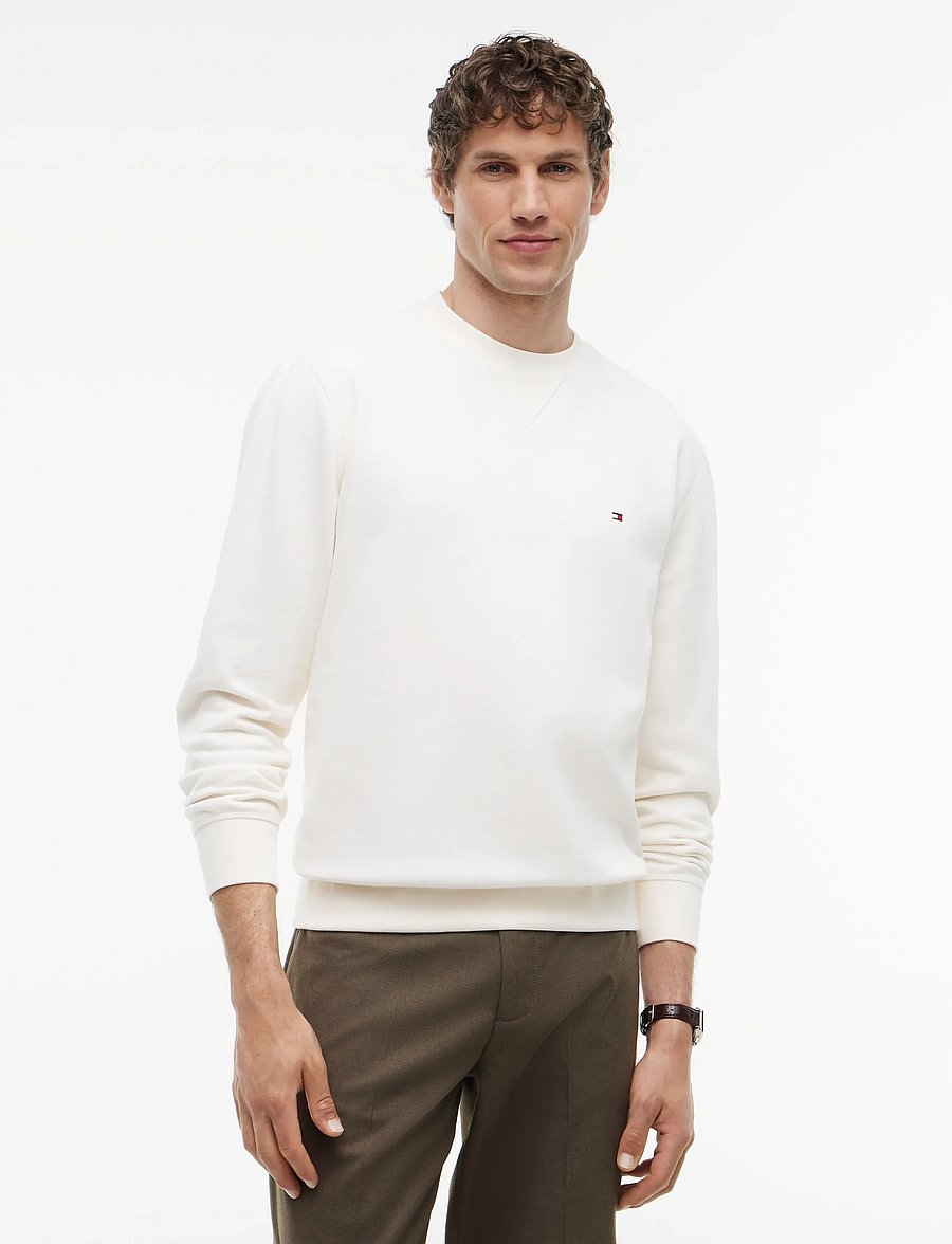 Tommy Hilfiger - ESS SEASONAL FLEECE CREWNECK - rundhalsad - ivory petal - 0