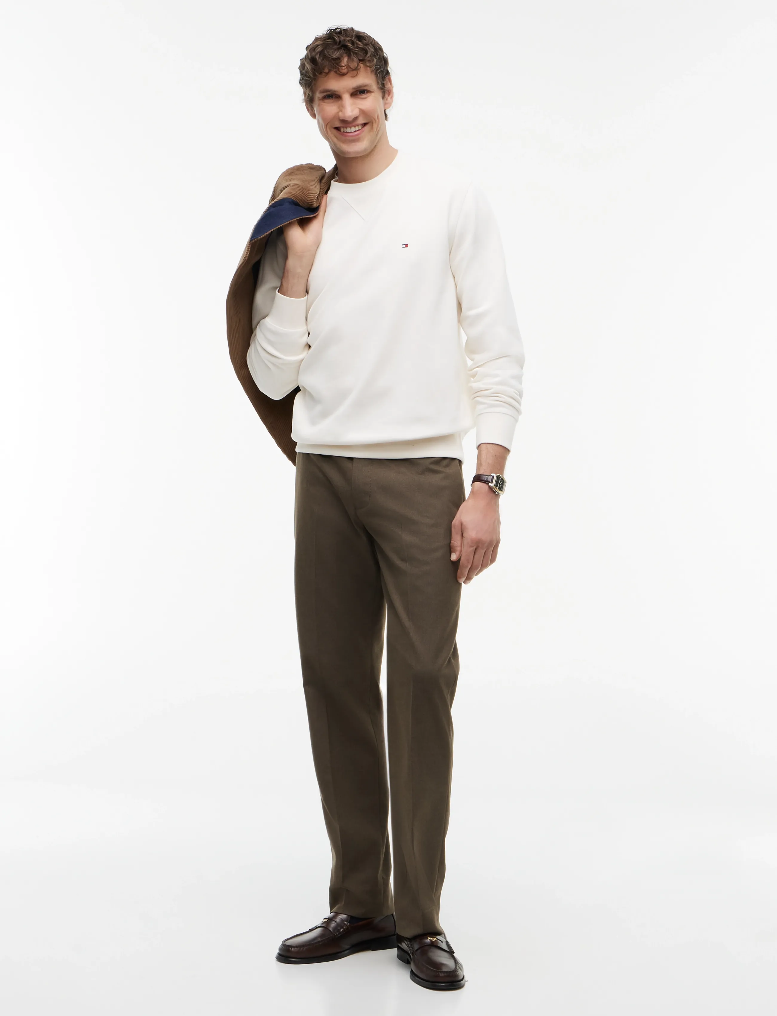 Tommy Hilfiger - ESS SEASONAL FLEECE CREWNECK - rundhalsad - ivory petal - 4