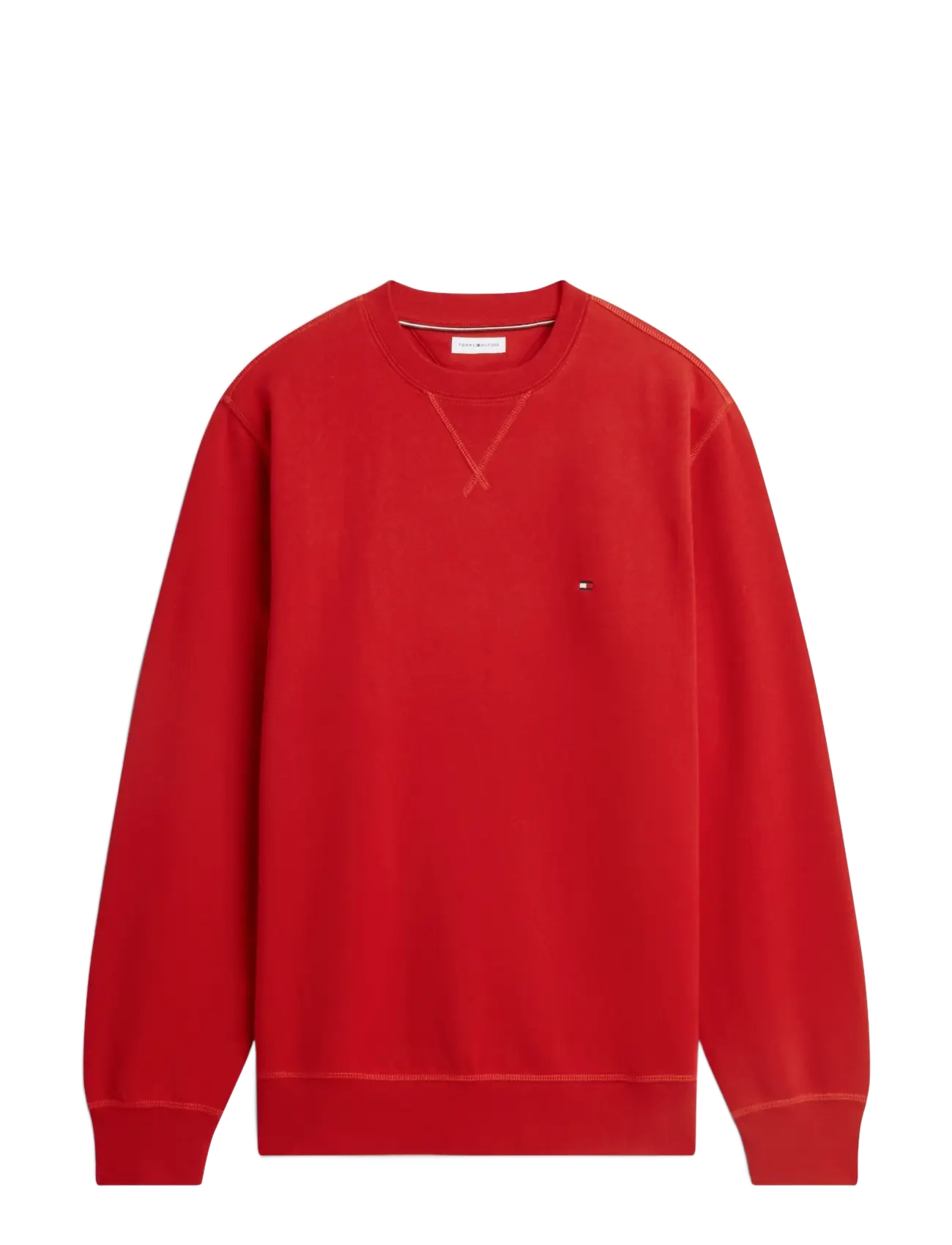 Tommy Hilfiger ESS SEASONAL FLEECE CREWNECK - Rundhals - MEDIUM RED / red