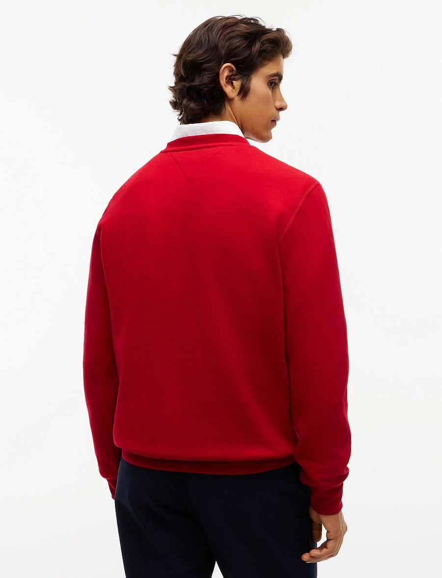 Tommy Hilfiger - ESS SEASONAL FLEECE CREWNECK - rundhals - medium red - 2