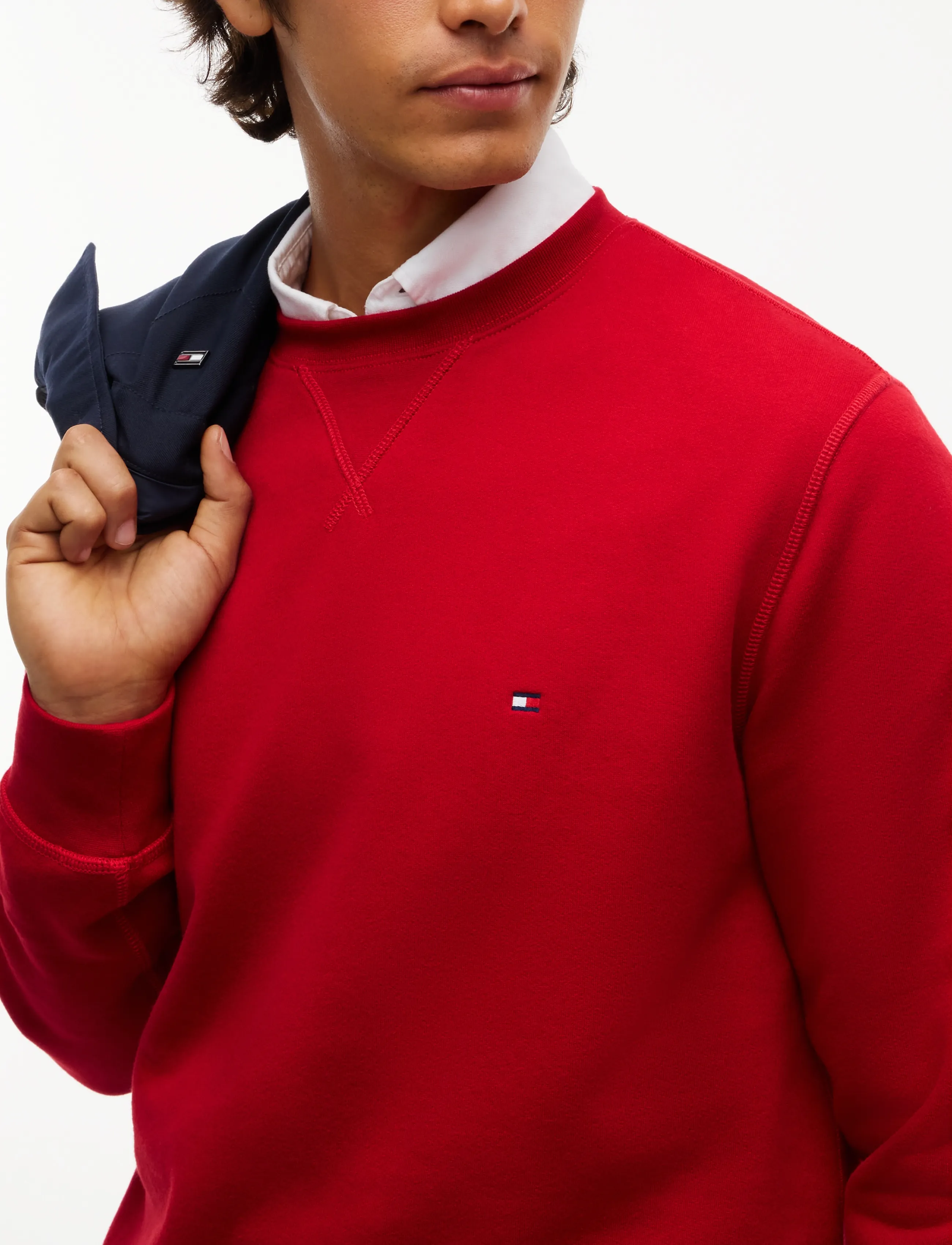 Tommy Hilfiger - ESS SEASONAL FLEECE CREWNECK - rundhals - medium red - 3