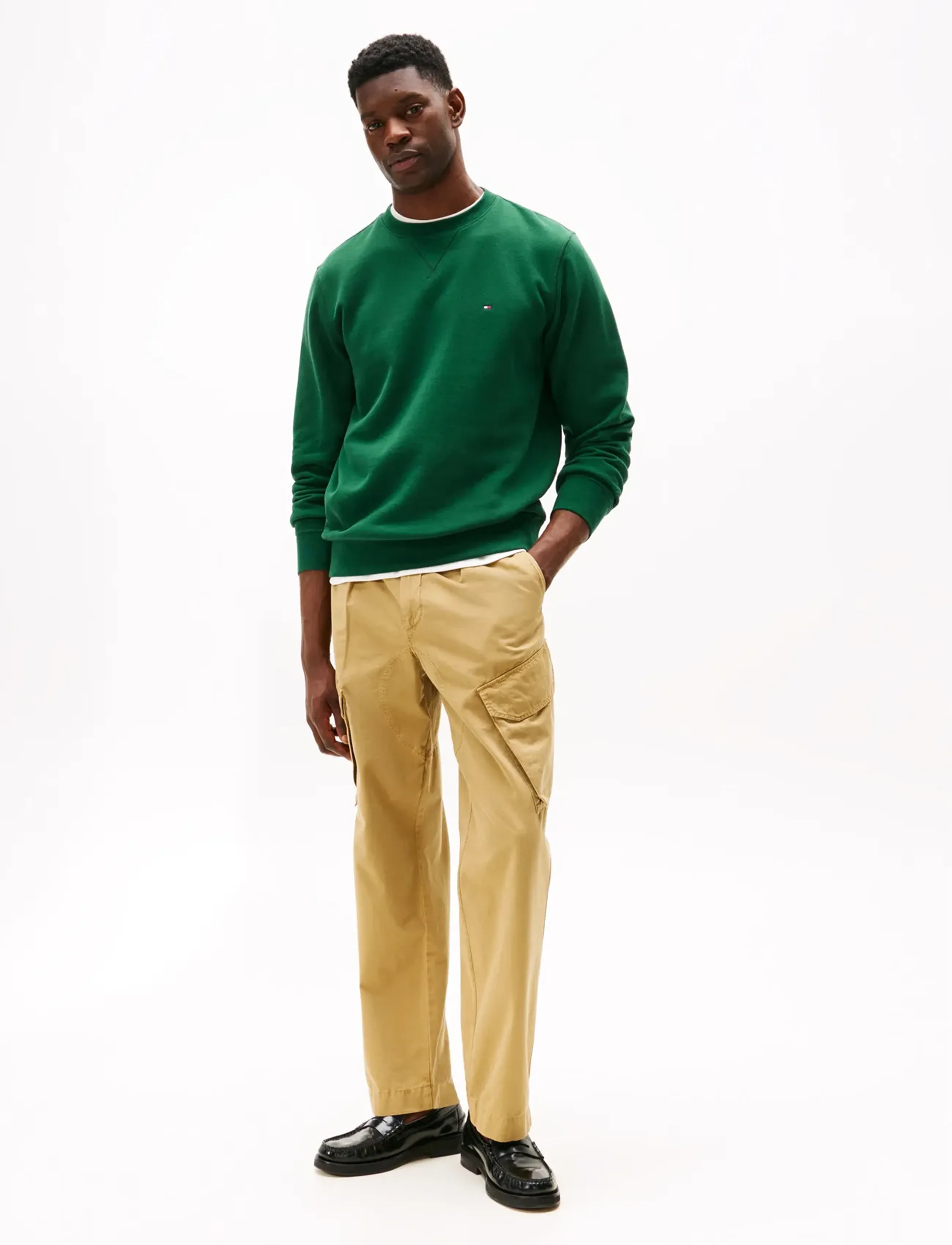 Tommy Hilfiger - ESS SEASONAL FLEECE CREWNECK - shop efter anledning - ornamental green - 2