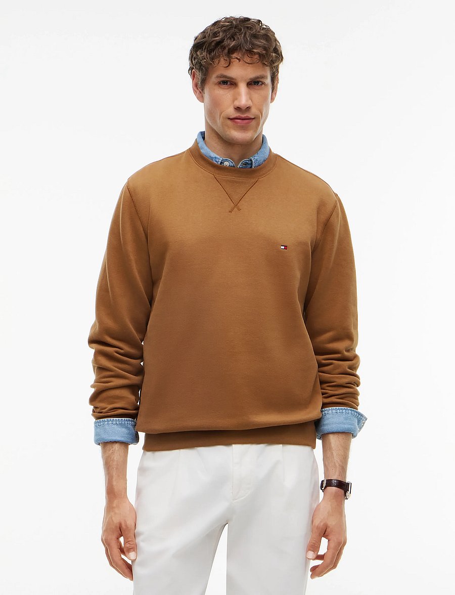 Tommy Hilfiger - ESS SEASONAL FLEECE CREWNECK - rund hals - timeless tawny - 0