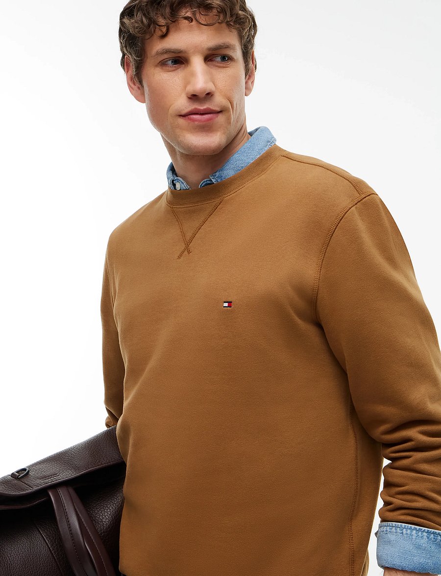 Tommy Hilfiger - ESS SEASONAL FLEECE CREWNECK - rund hals - timeless tawny - 3