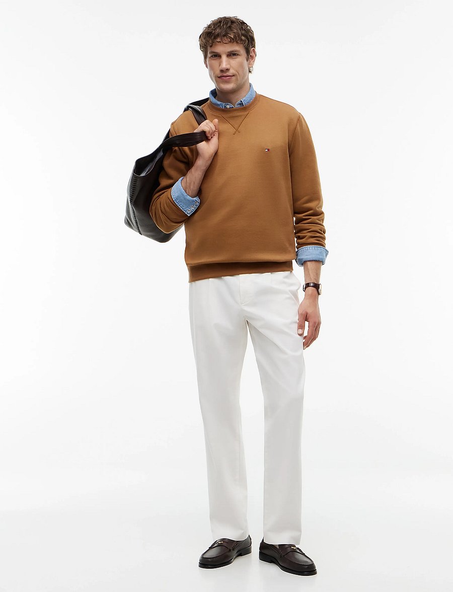 Tommy Hilfiger - ESS SEASONAL FLEECE CREWNECK - rund hals - timeless tawny - 4