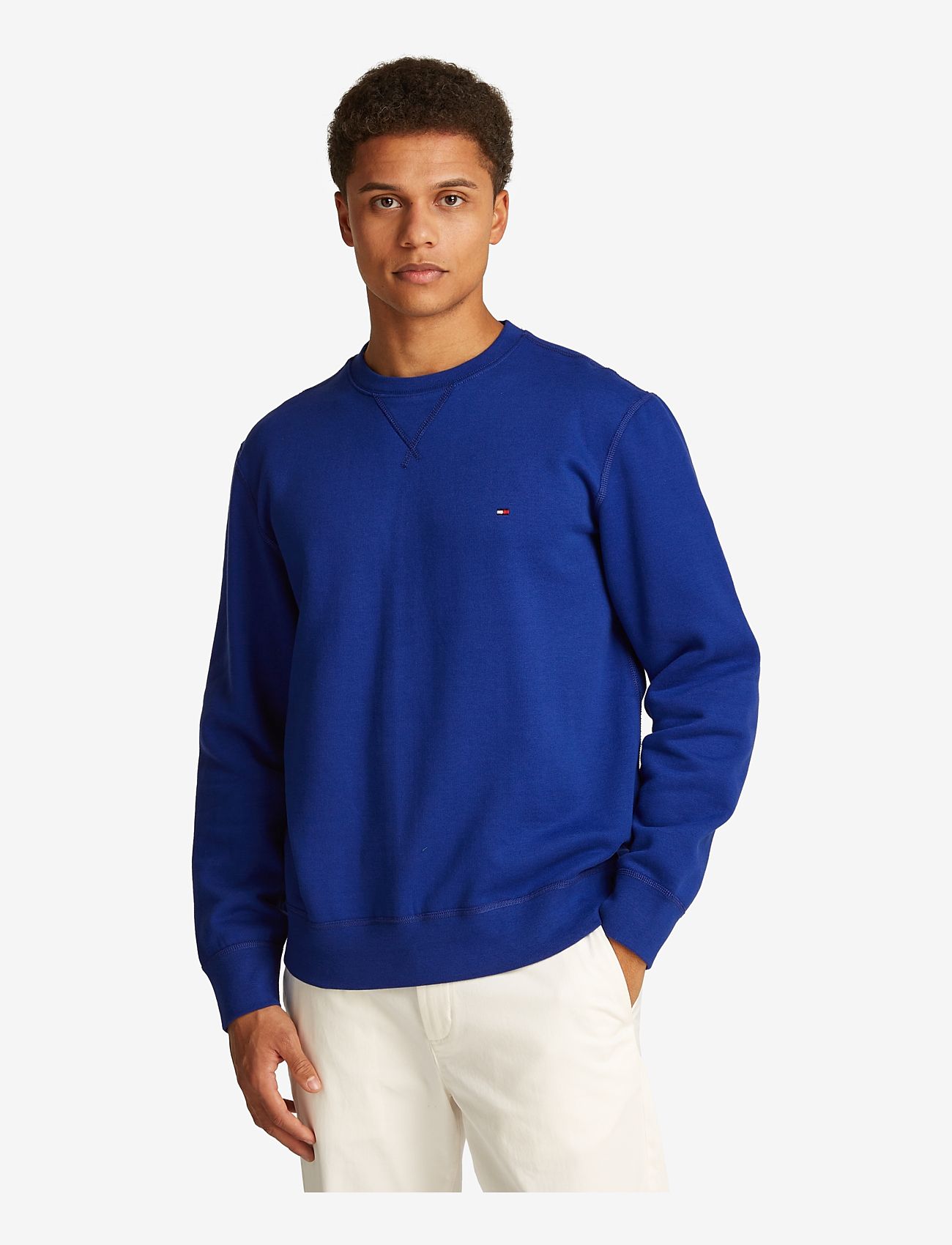 Tommy Hilfiger - ESS SEASONAL FLEECE CREWNECK - shoppa efter tillfälle - wedge blue - 0