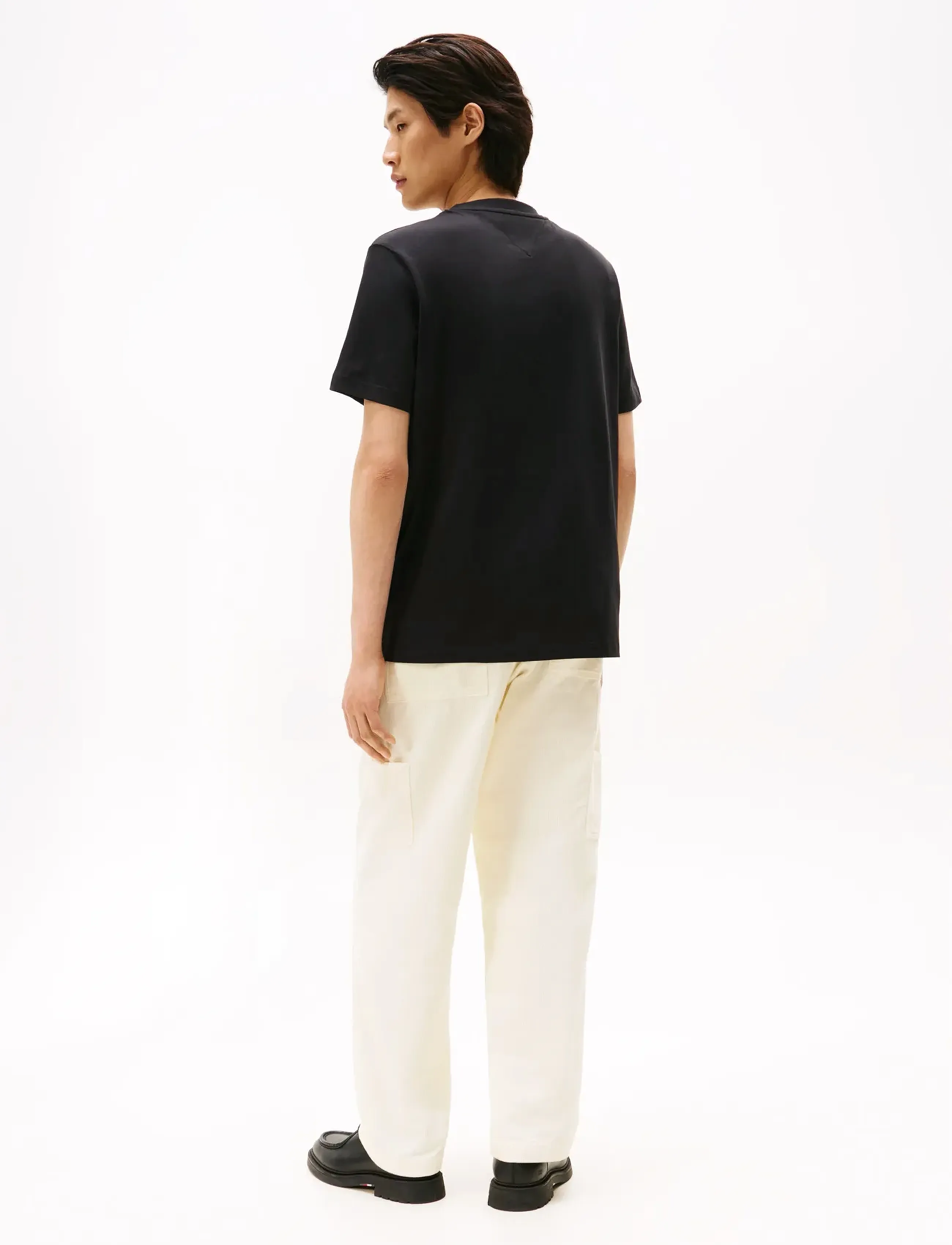 Tommy Hilfiger - HILFIGER STACK GRAPHIC TEE - stutterma bolir - black - 3