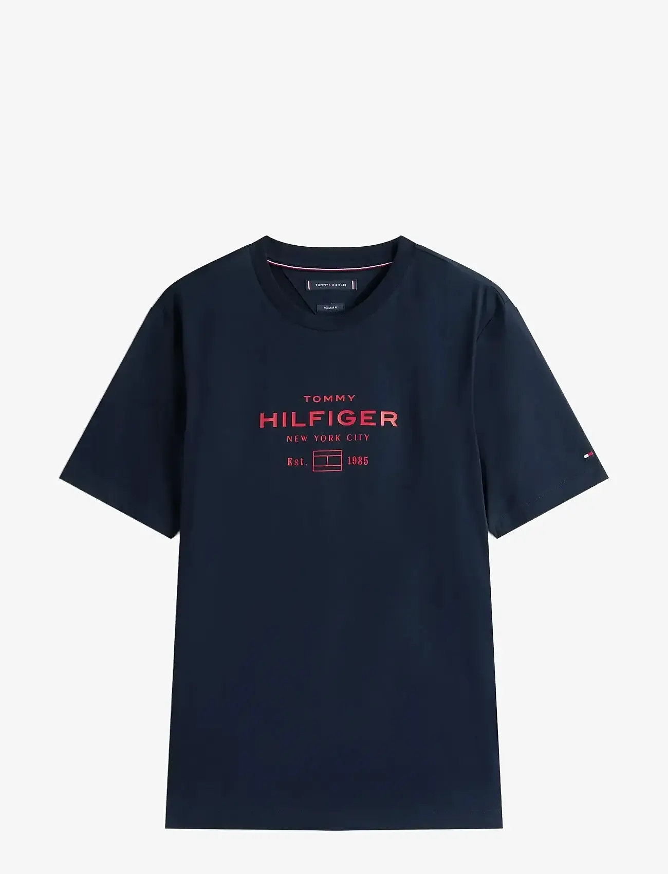 Tommy Hilfiger - HILFIGER STACK GRAPHIC TEE - lyhythihaiset - desert sky - 1