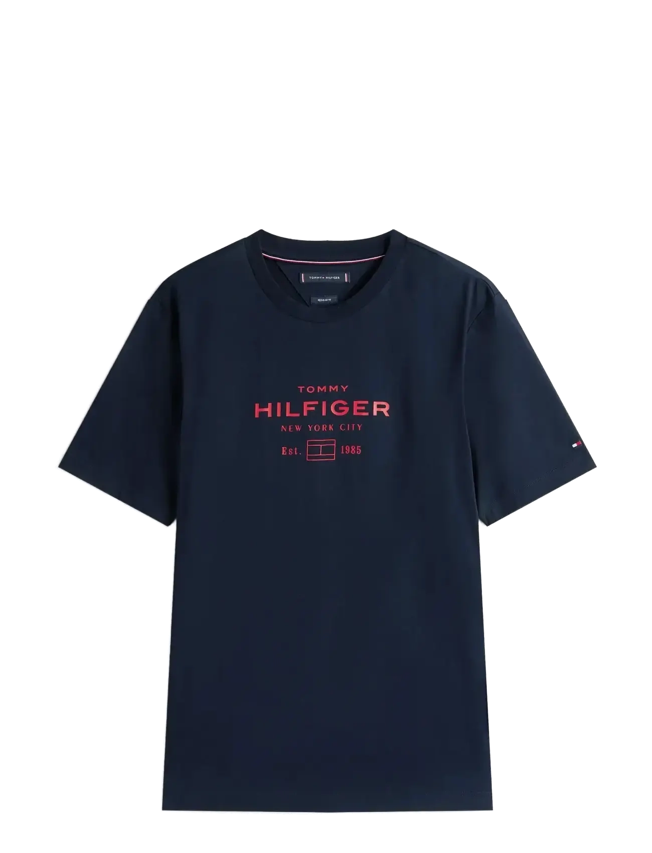 Tommy Hilfiger HILFIGER STACK GRAPHIC TEE - T-Shirts - DESERT SKY / navy