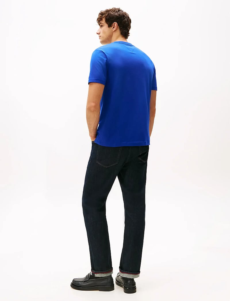 Tommy Hilfiger - HILFIGER STACK GRAPHIC TEE - kortärmade t-shirts - wedge blue - 3