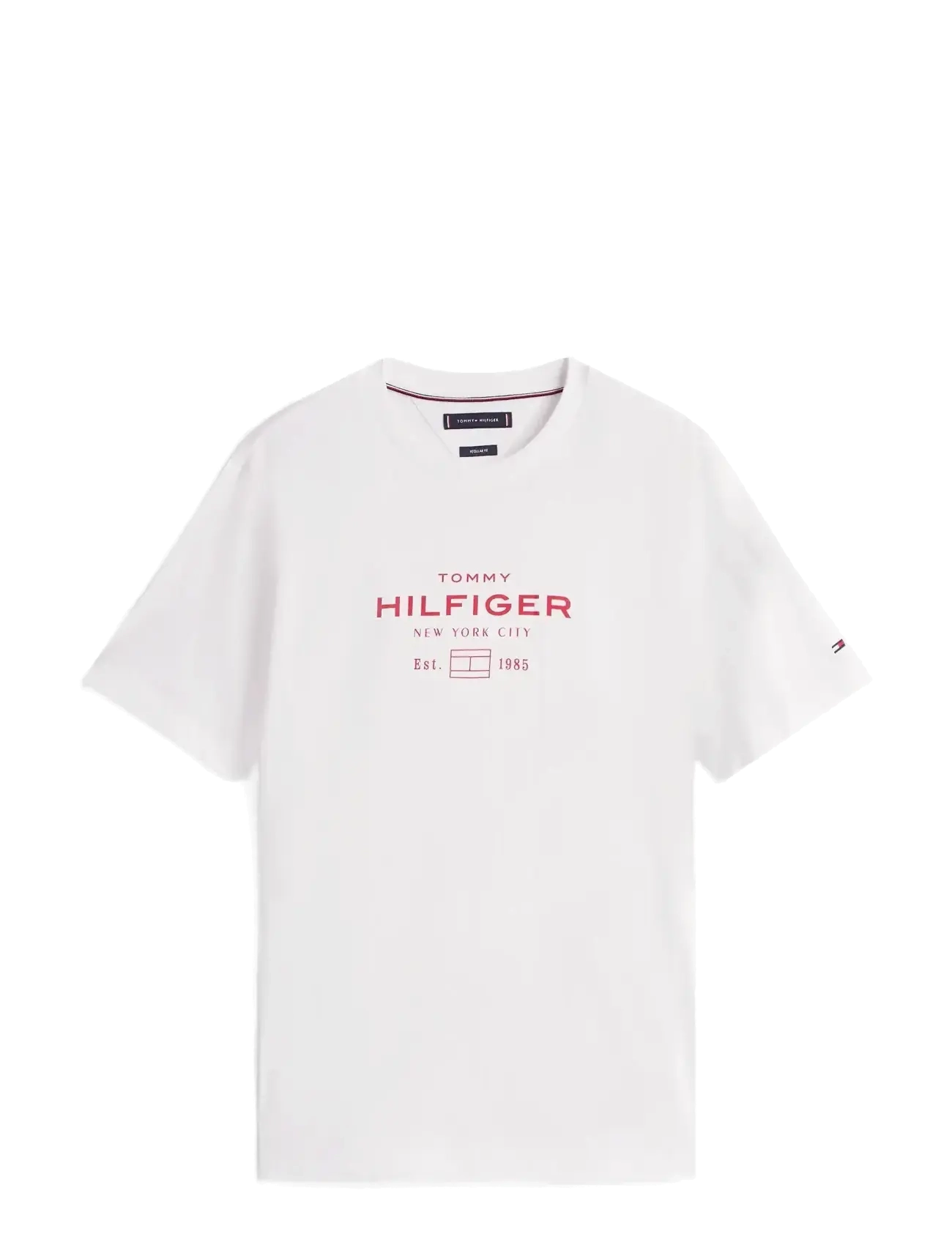 Tommy Hilfiger HILFIGER STACK GRAPHIC TEE - T-Shirts - WHITE / white