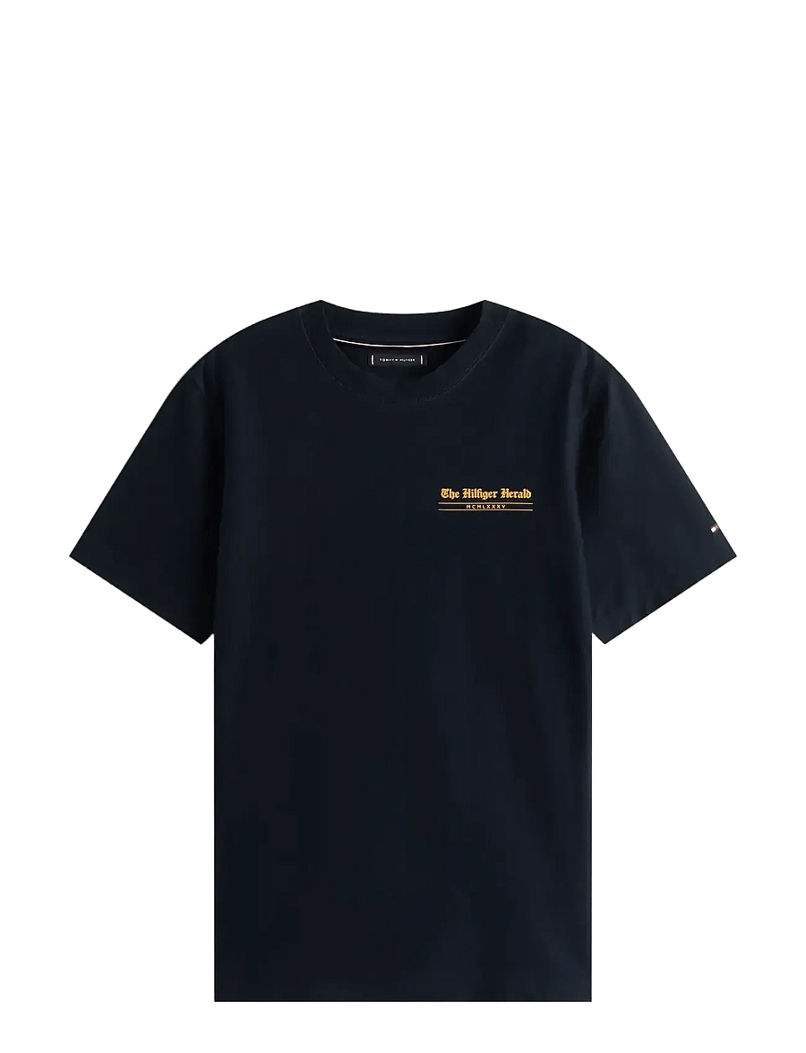 Tommy Hilfiger - HILFIGER HERALD BACK GRAPHIC TEE - short-sleeved t-shirts - desert sky - 1