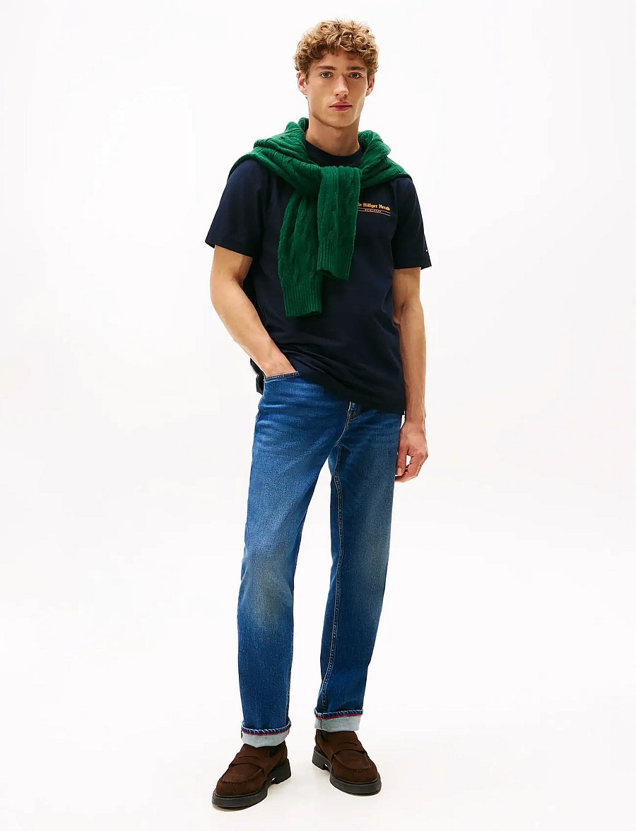 Tommy Hilfiger - HILFIGER HERALD BACK GRAPHIC TEE - short-sleeved t-shirts - desert sky - 2