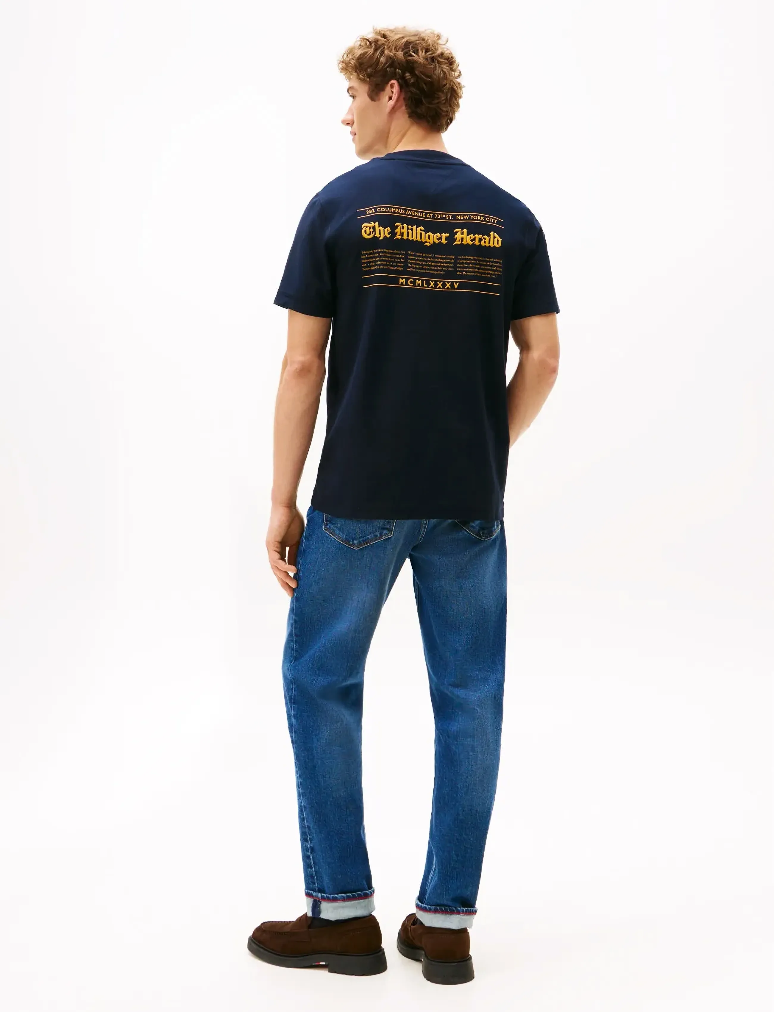 Tommy Hilfiger - HILFIGER HERALD BACK GRAPHIC TEE - kurzärmelig - desert sky - 3