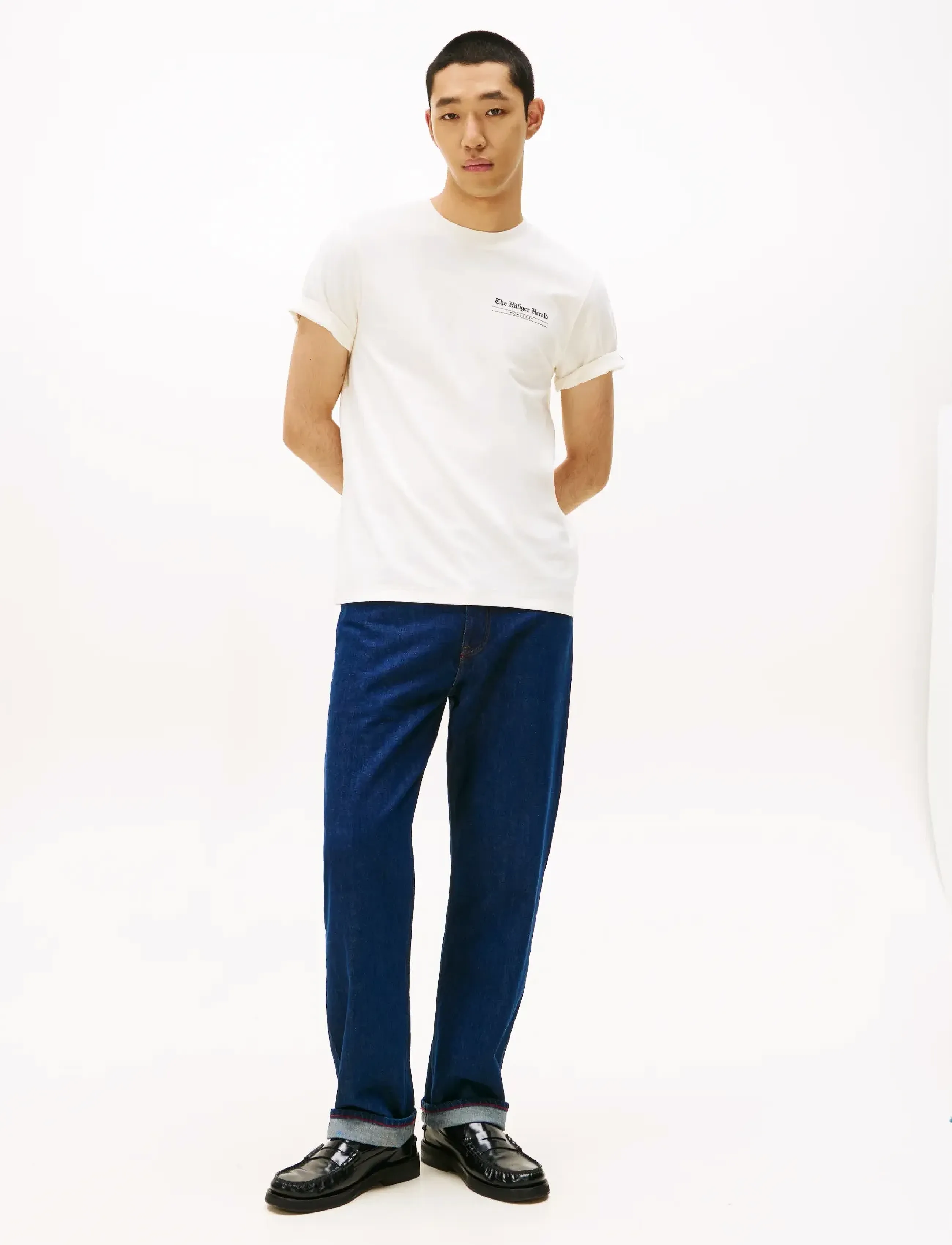Tommy Hilfiger - HILFIGER HERALD BACK GRAPHIC TEE - kortærmede t-shirts - ivory petal - 2