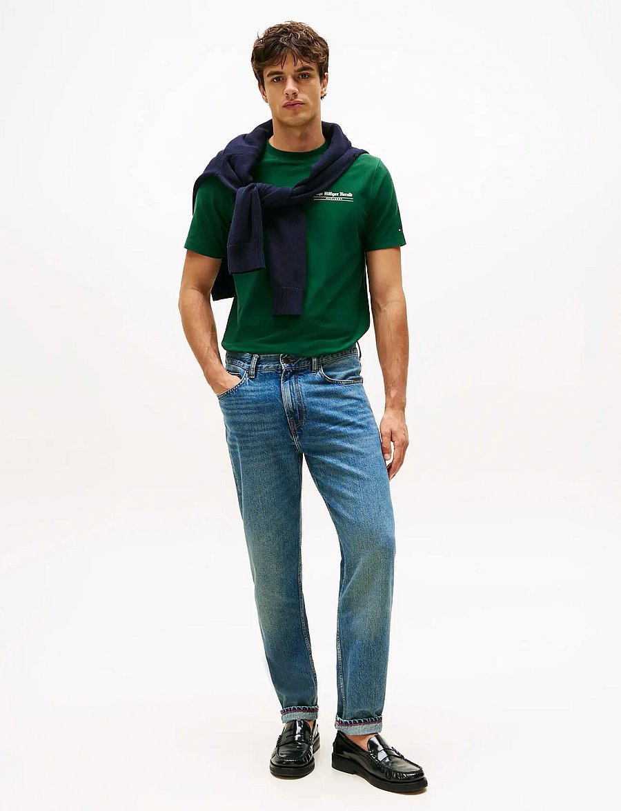 Tommy Hilfiger - HILFIGER HERALD BACK GRAPHIC TEE - lühikeste varrukatega t-särgid - ornamental green - 2