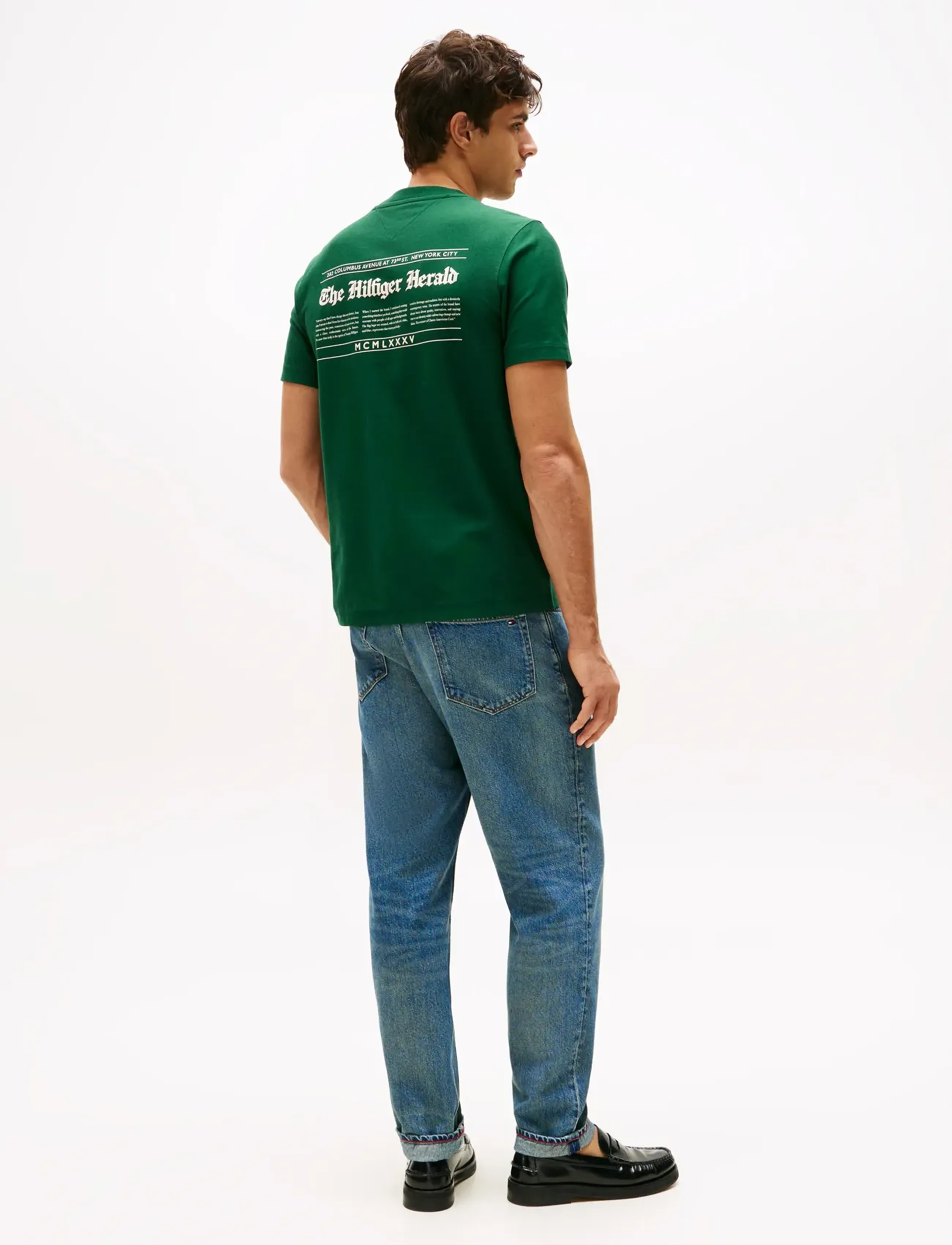 Tommy Hilfiger - HILFIGER HERALD BACK GRAPHIC TEE - lühikeste varrukatega t-särgid - ornamental green - 3