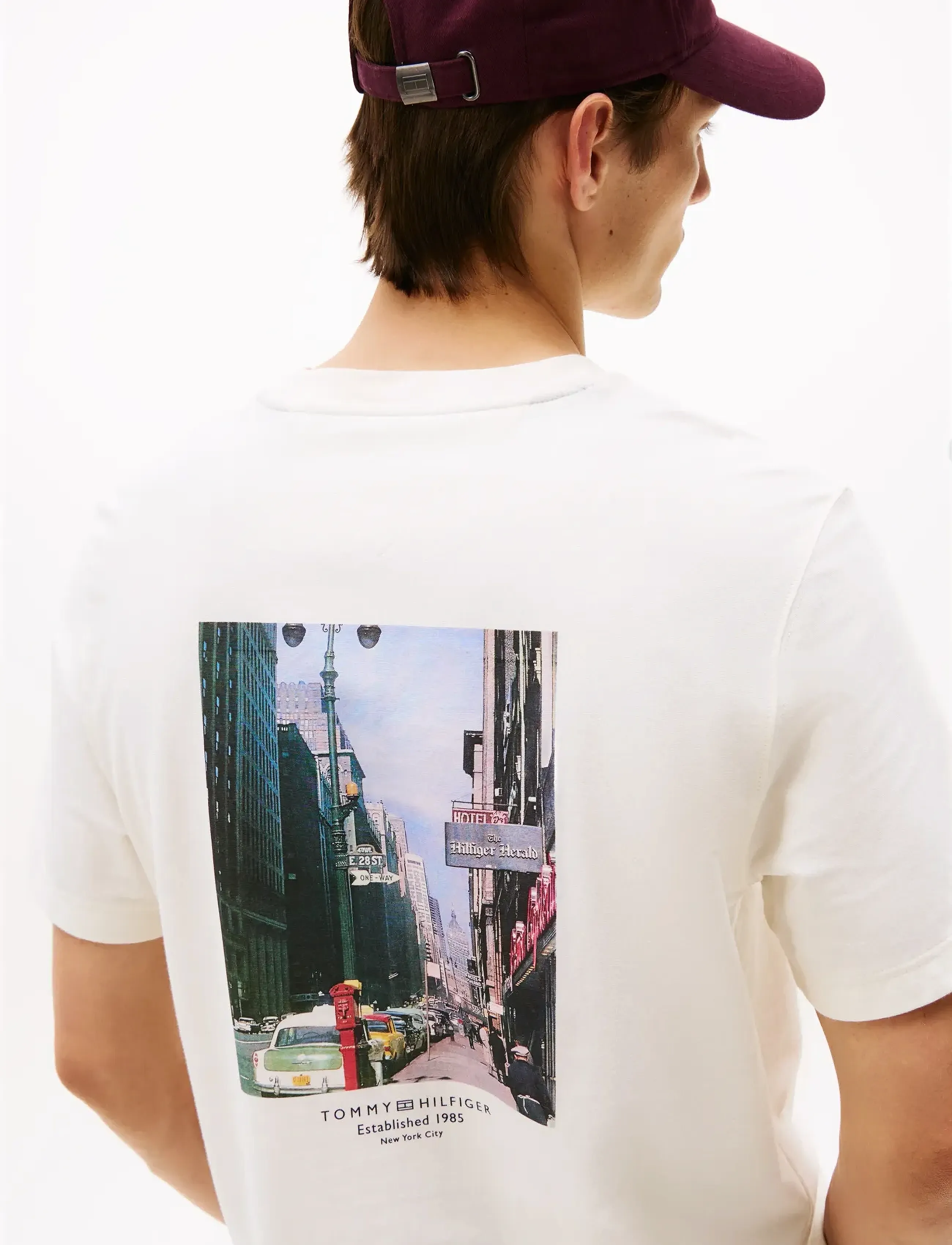 Tommy Hilfiger - PHOTO PRINT GRAPHIC TEE - kortärmade t-shirts - ivory petal - 4