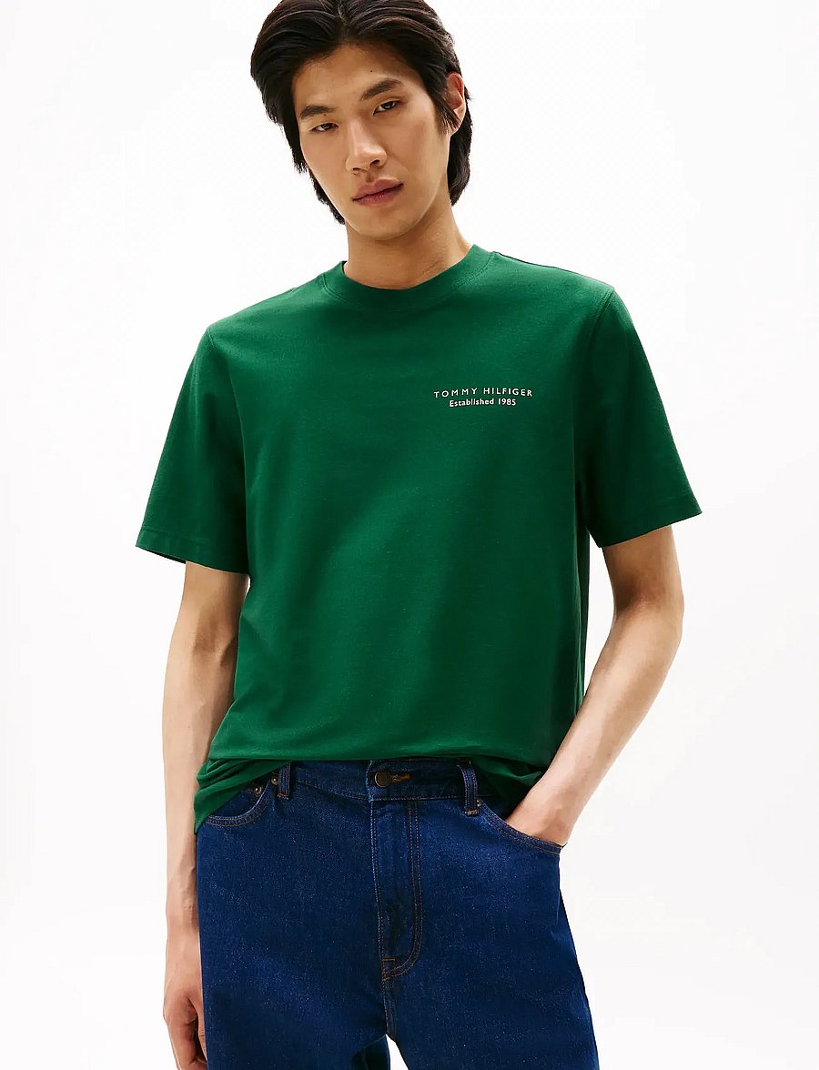 Tommy Hilfiger - PHOTO PRINT GRAPHIC TEE - lühikeste varrukatega t-särgid - ornamental green - 0