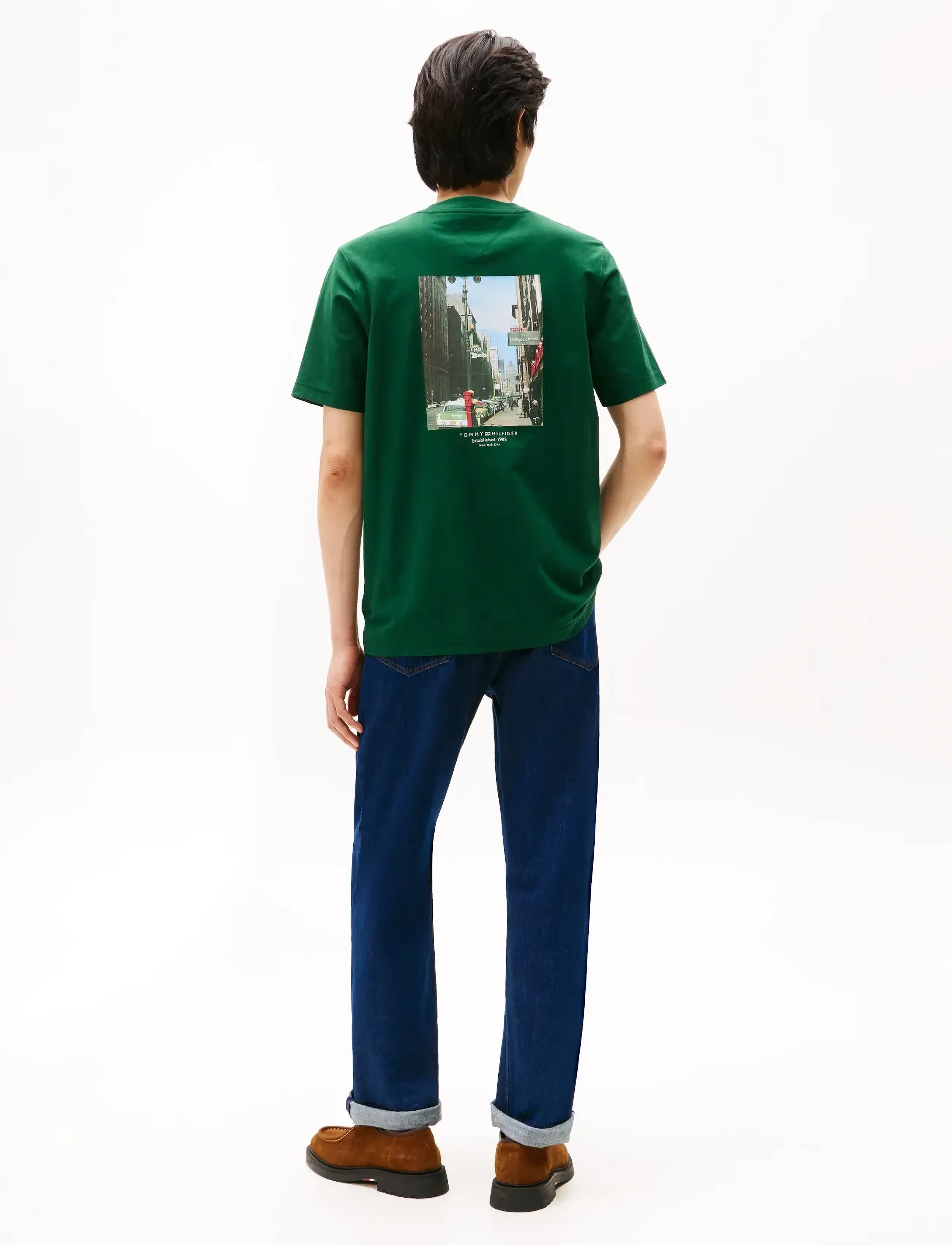 Tommy Hilfiger - PHOTO PRINT GRAPHIC TEE - kortärmade t-shirts - ornamental green - 3