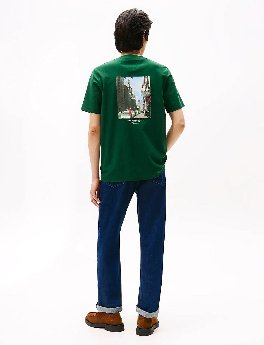 Tommy Hilfiger - PHOTO PRINT GRAPHIC TEE - lühikeste varrukatega t-särgid - ornamental green - 3