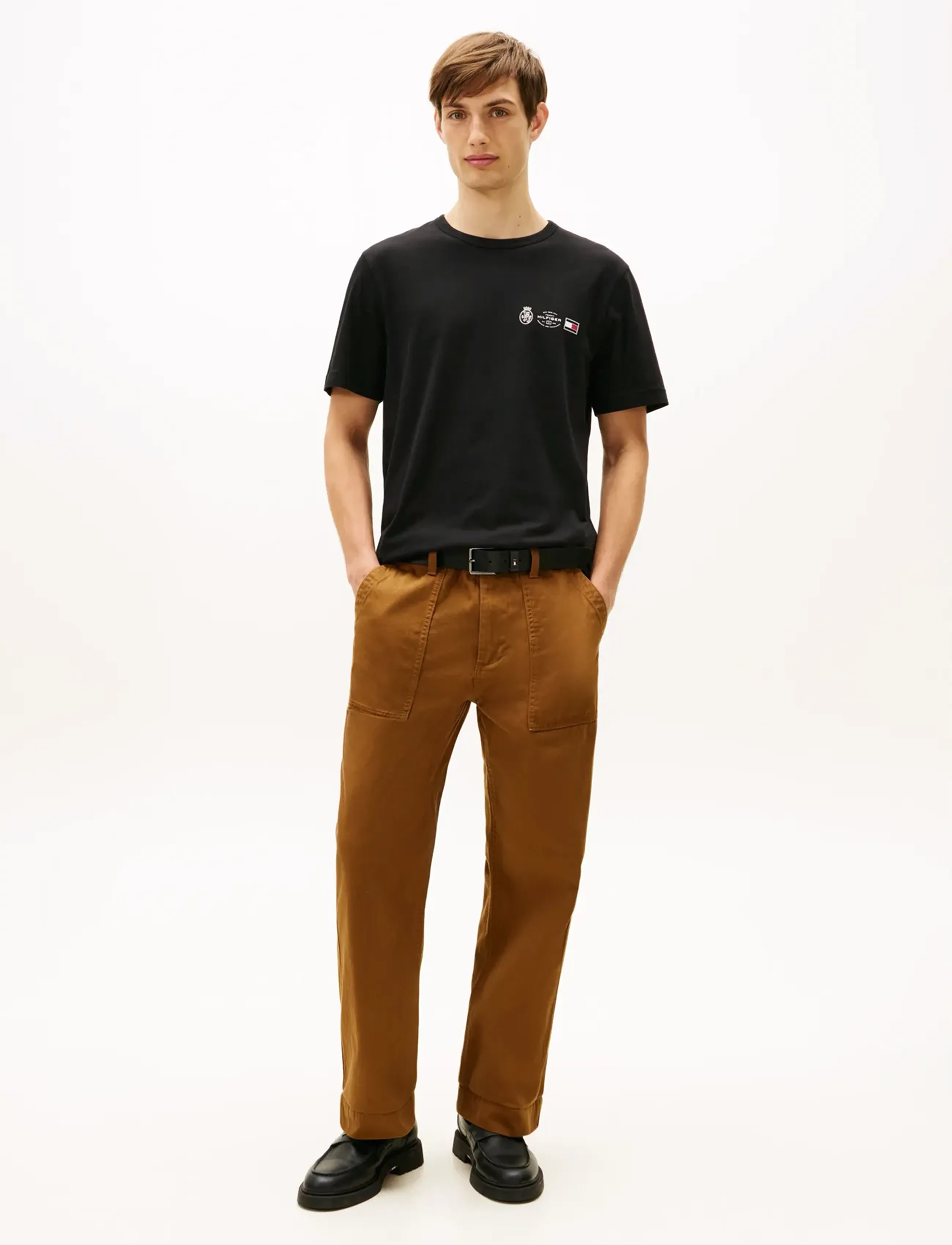 TOMMY HILFIGER Small Crest Outline Tee t-shirts - bas herr – bild 2