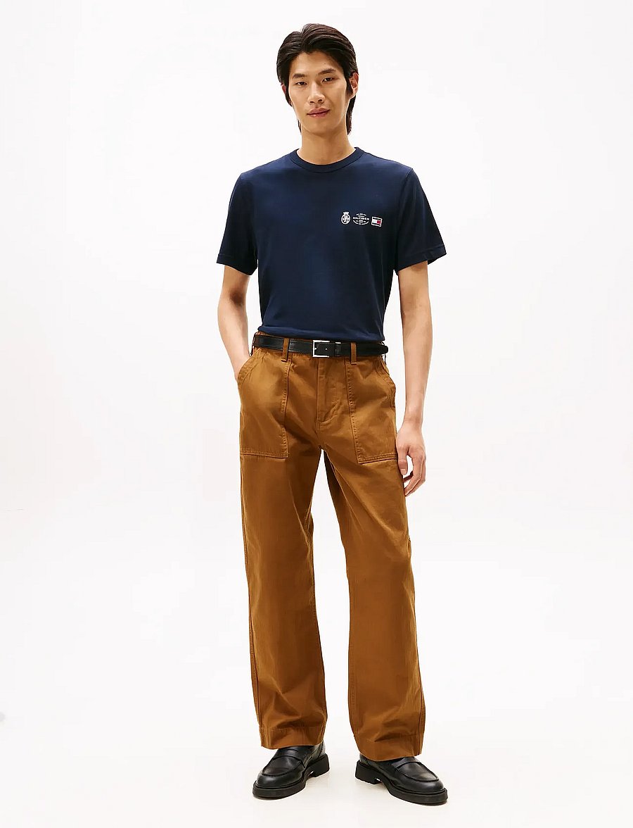 Tommy Hilfiger - SMALL CREST OUTLINE TEE - lühikeste varrukatega t-särgid - desert sky - 2