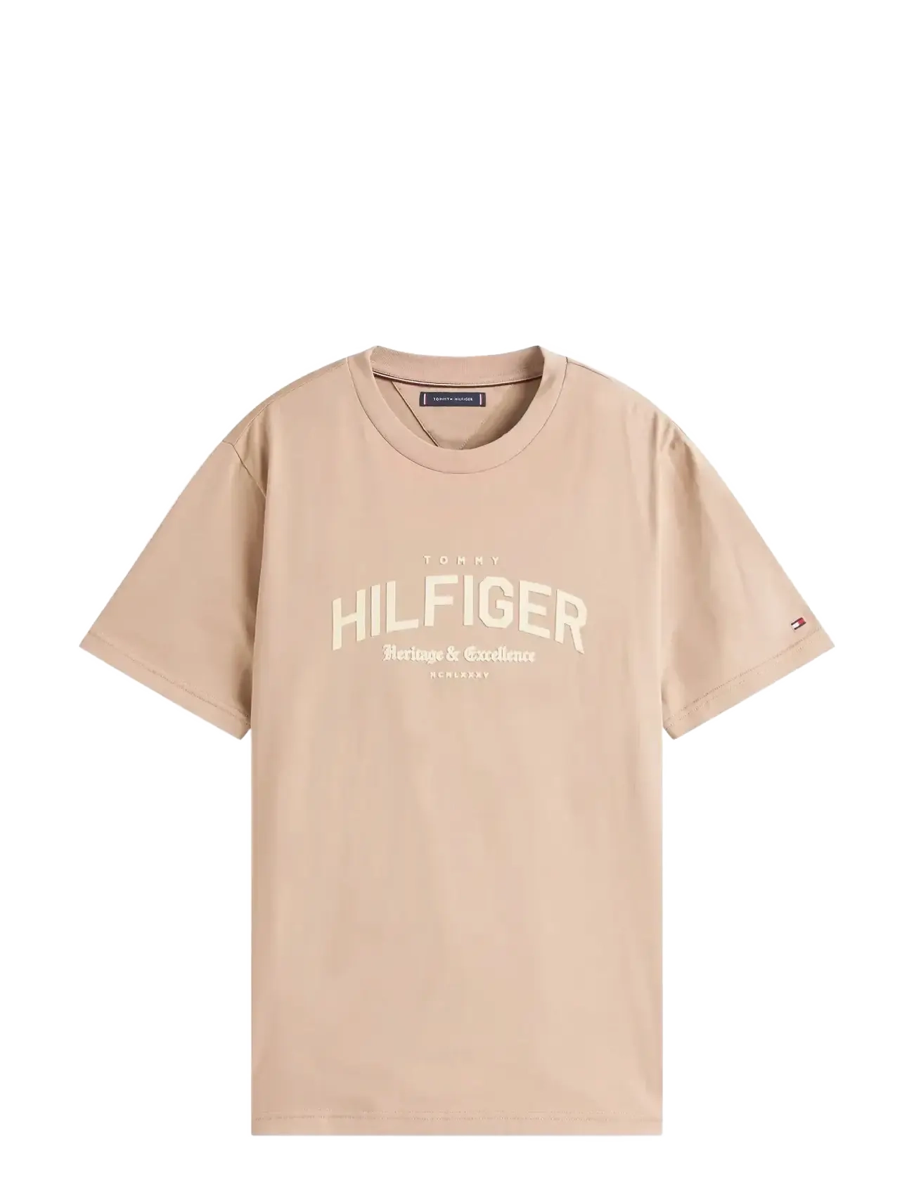 TOMMY HILFIGER Hilfiger Arch Tee Beige - S - Herren