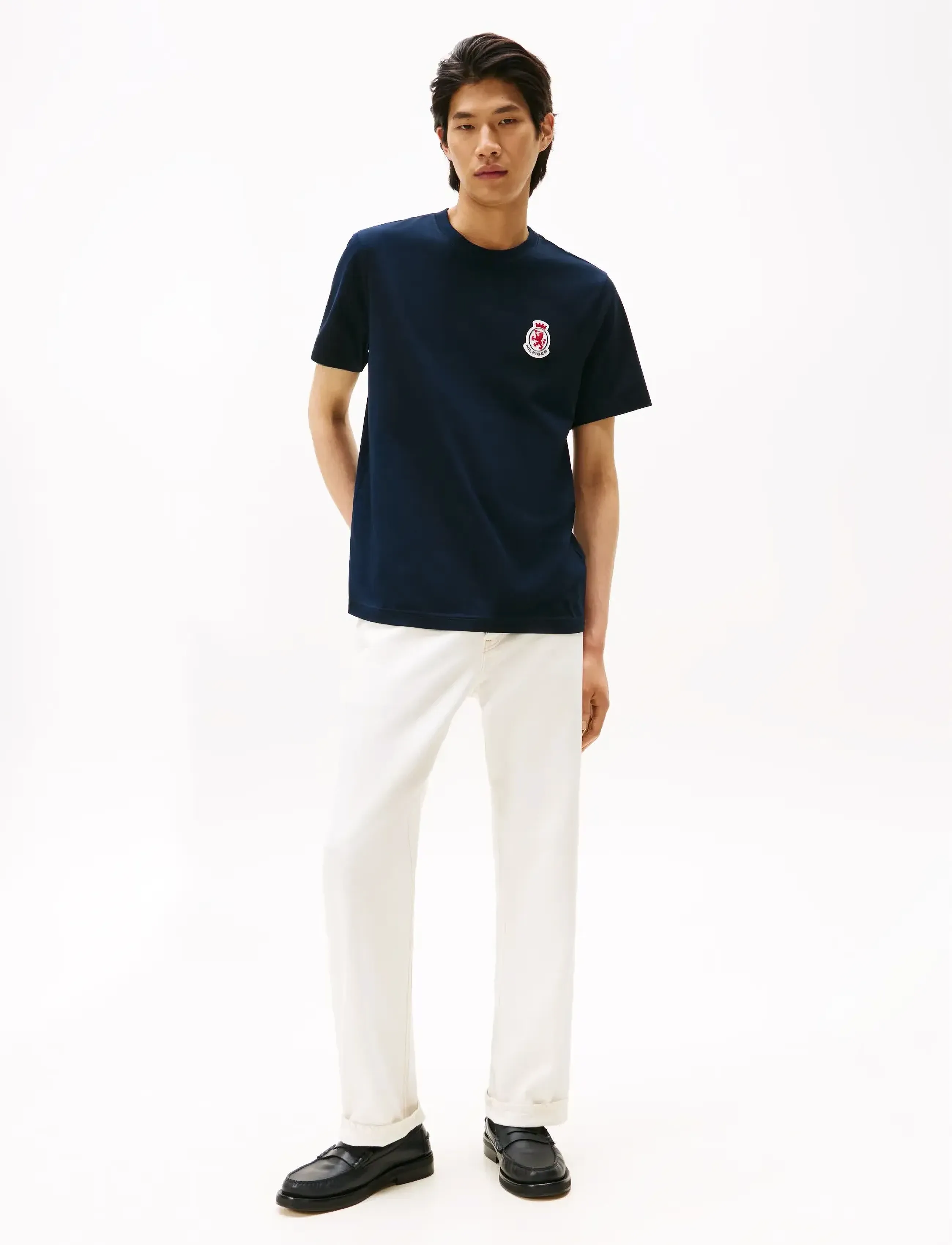 Tommy Hilfiger - RWB CREST  TEE - verjaardagscadeaus - desert sky - 2
