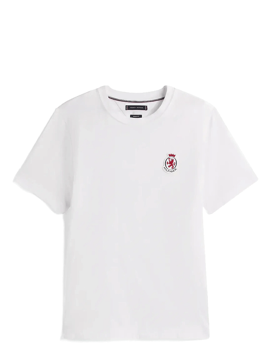 Tommy Hilfiger - RWB CREST TEE - short-sleeved t-shirts - white - 1