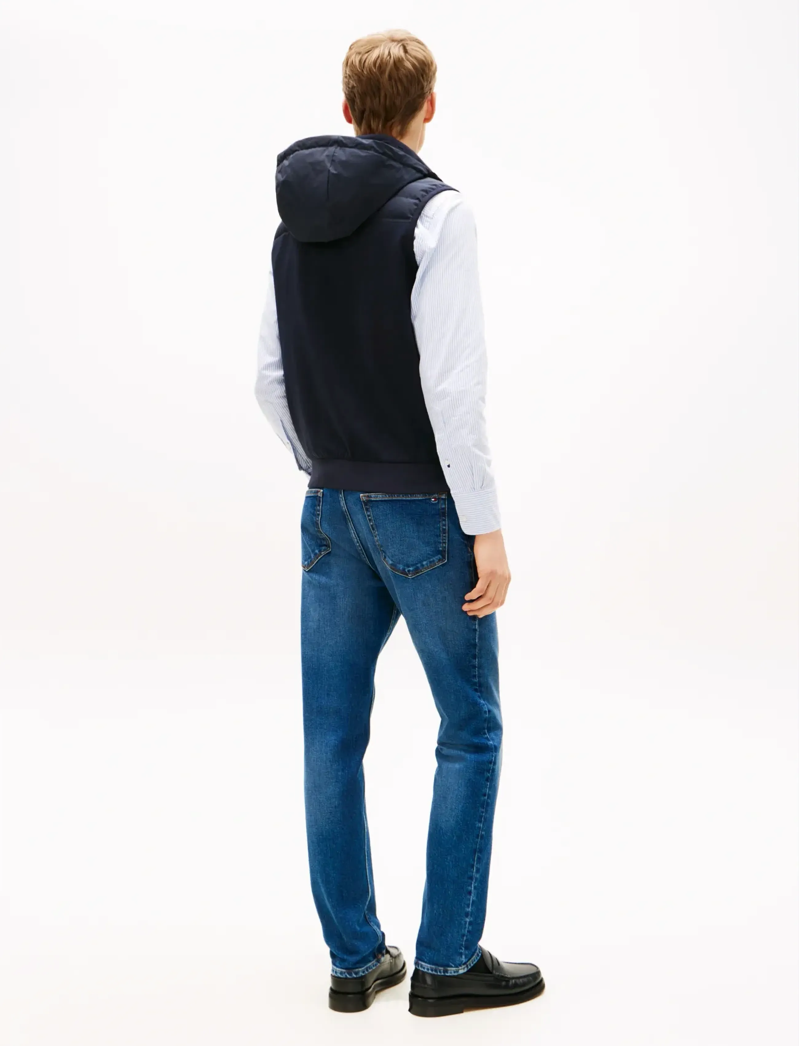 Tommy Hilfiger - MIX MEDIA GILET - vestid - desert sky - 4