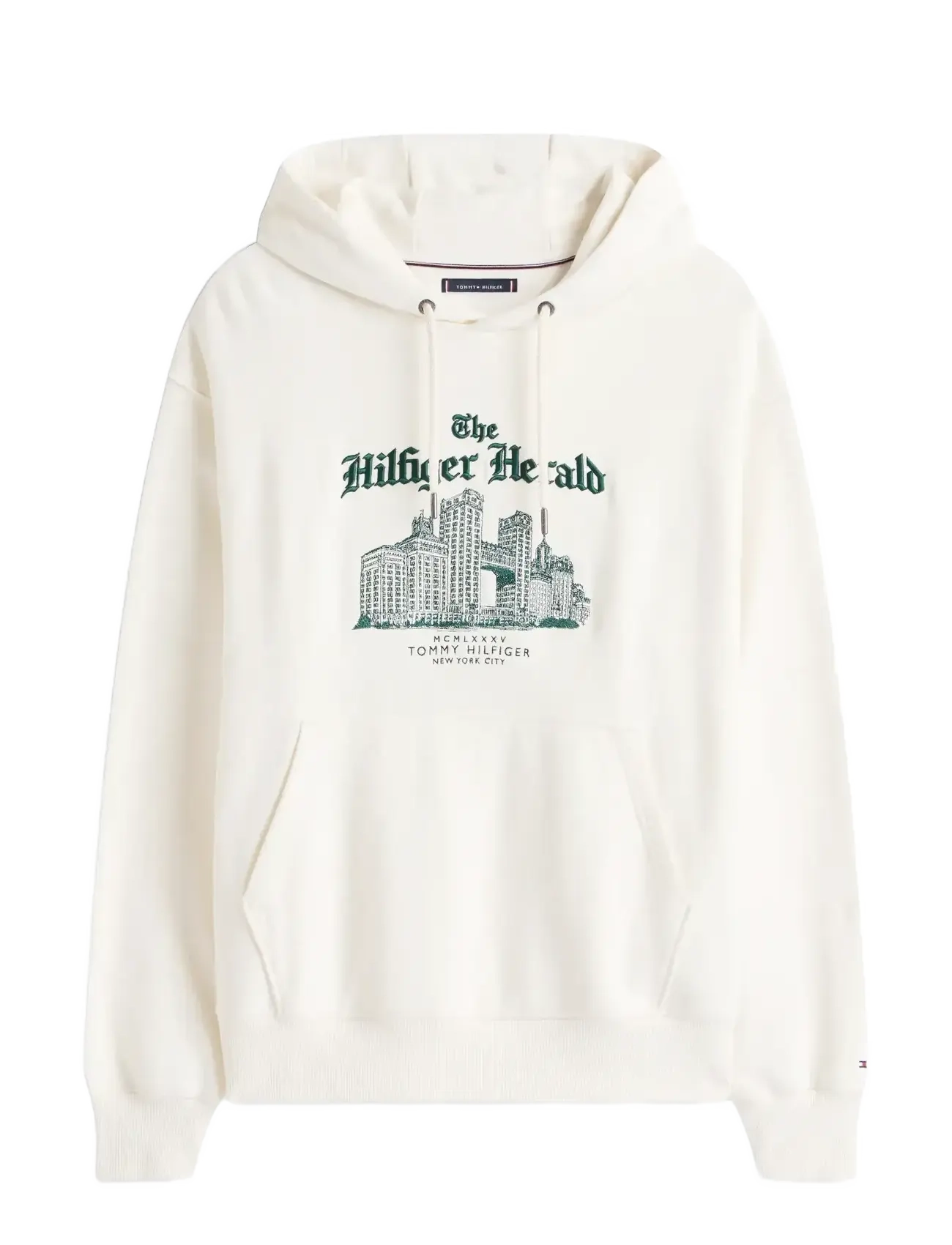 TOMMY HILFIGER Herald Skyline Hoody Cream - XL - Herren