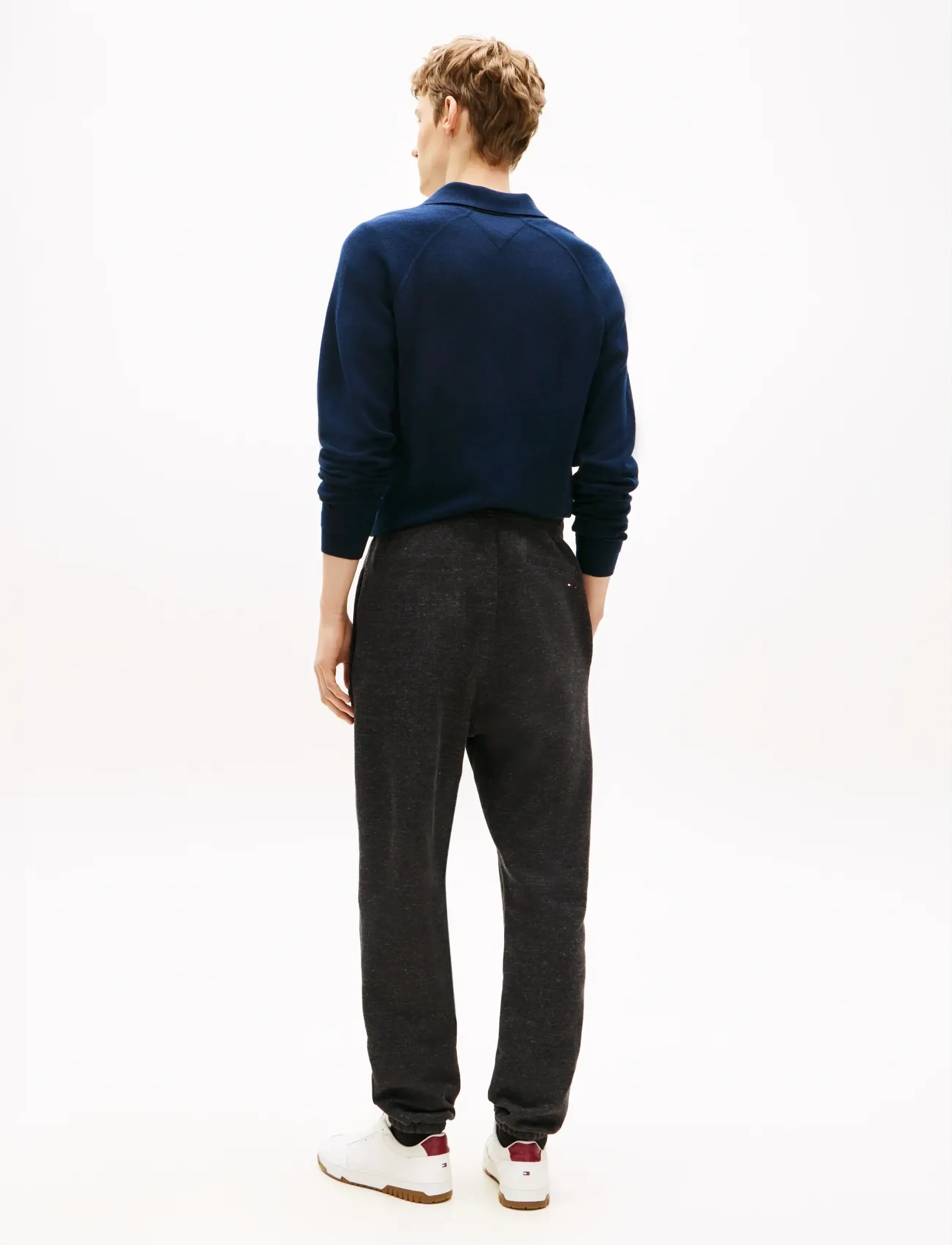 Tommy Hilfiger - CREST GRAPHIC SWEATPANT - mænd - dark grey marbled heather - 2