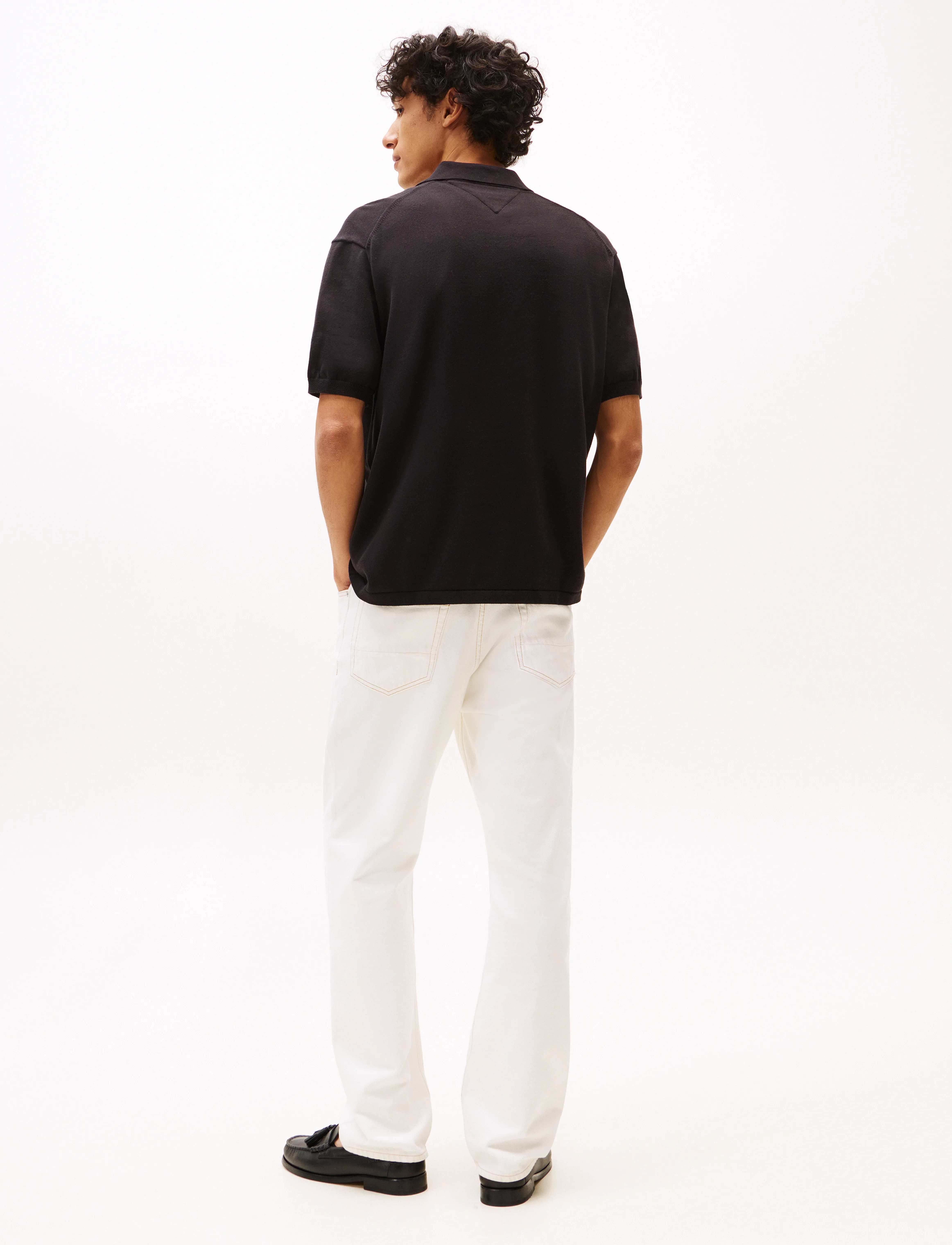 Tommy Hilfiger - ESSENTIAL COTTON SS OVER SHIRT - lühikeste varrukatega särgid - black - 3