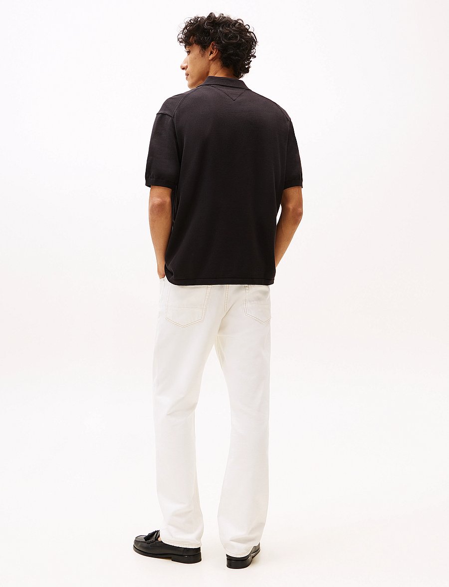 Tommy Hilfiger - ESSENTIAL COTTON SS OVER SHIRT - kortærmede skjorter - black - 3