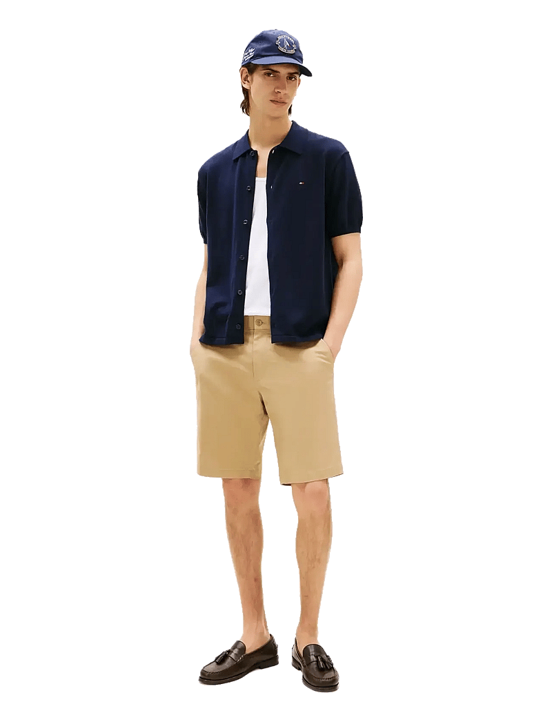 Tommy Hilfiger - ESSENTIAL COTTON SS OVER SHIRT - lühikeste varrukatega särgid - desert sky - 3