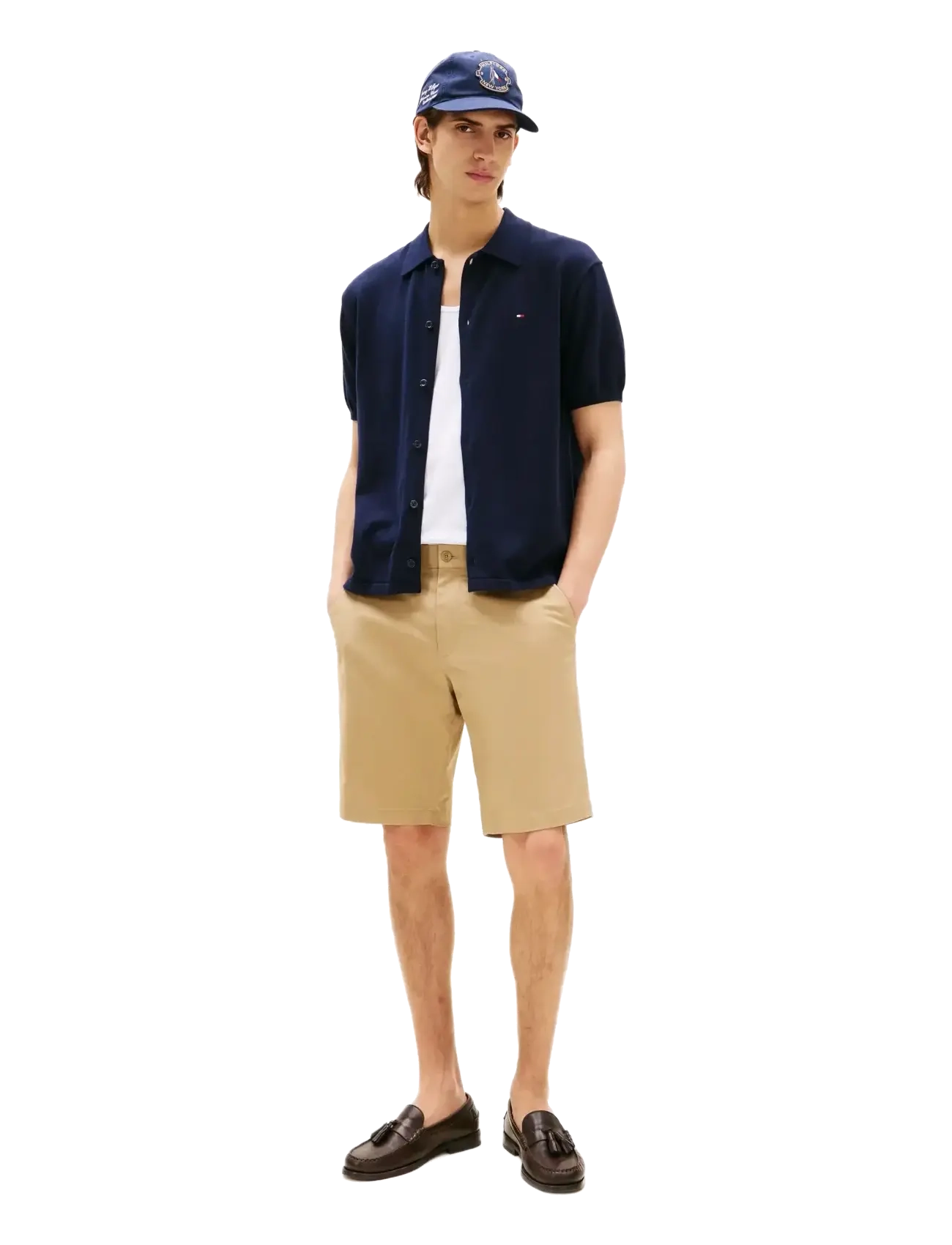 Tommy Hilfiger - ESSENTIAL COTTON SS OVER SHIRT - kortærmede skjorter - desert sky - 3