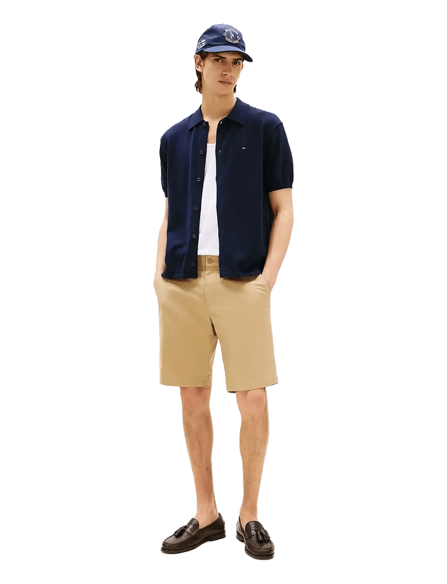 Tommy Hilfiger - ESSENTIAL COTTON SS OVER SHIRT - kortærmede skjorter - desert sky - 3