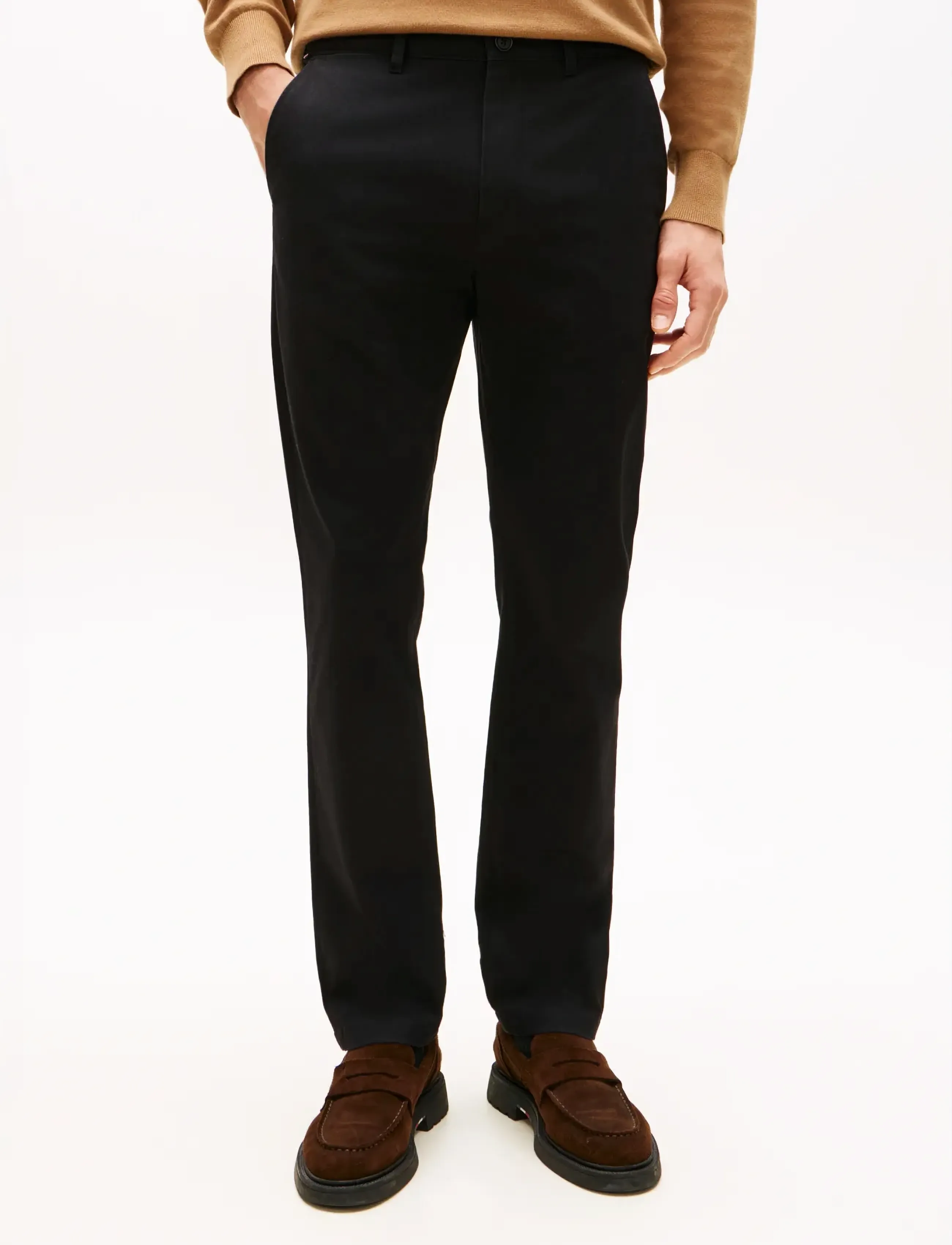 Tommy Hilfiger Denton Essential Twill, 34 x 34, Trousers, Schwarz - Chinos, Männerswear
