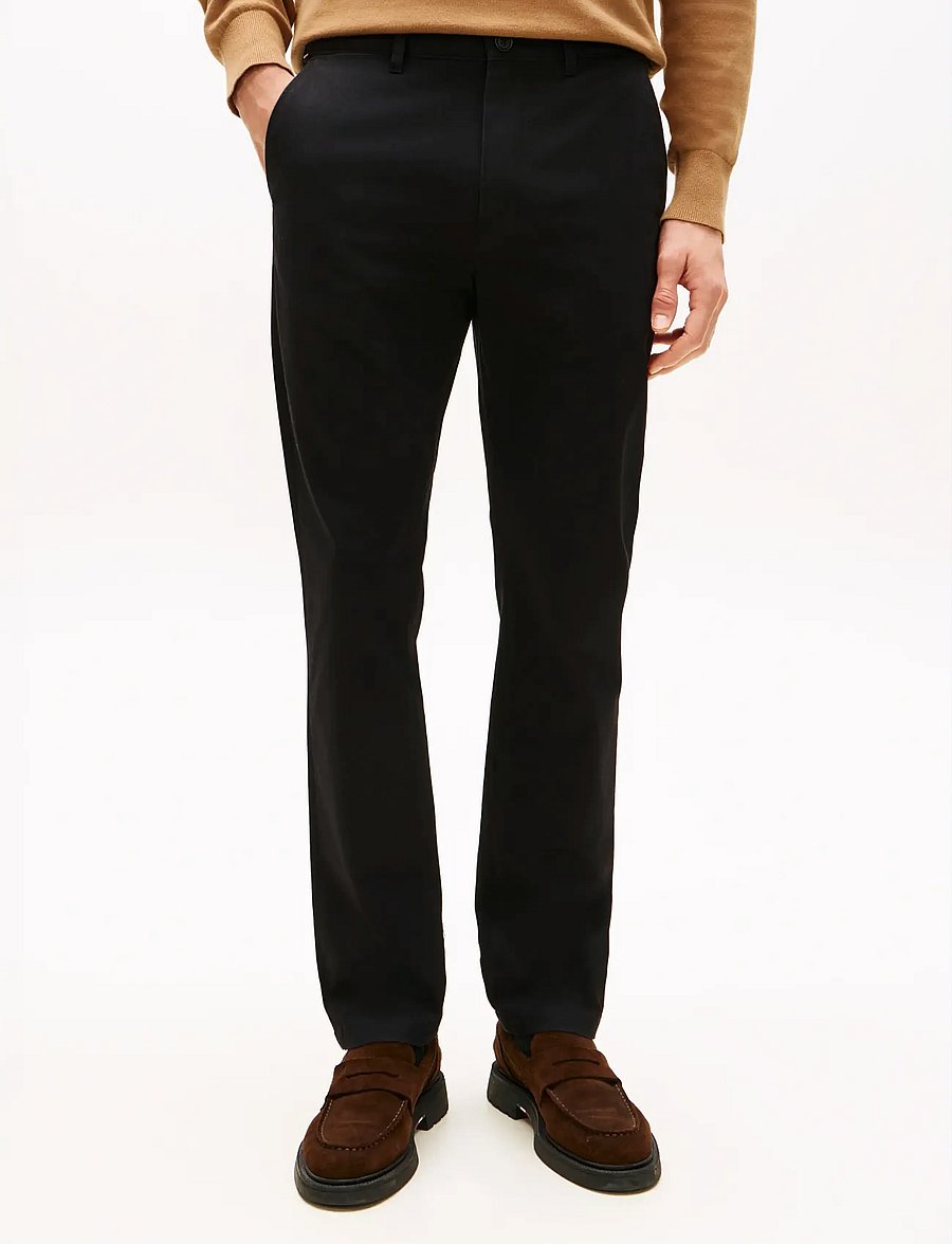 Tommy Hilfiger - DENTON ESSENTIAL TWILL - chinos - black - 0