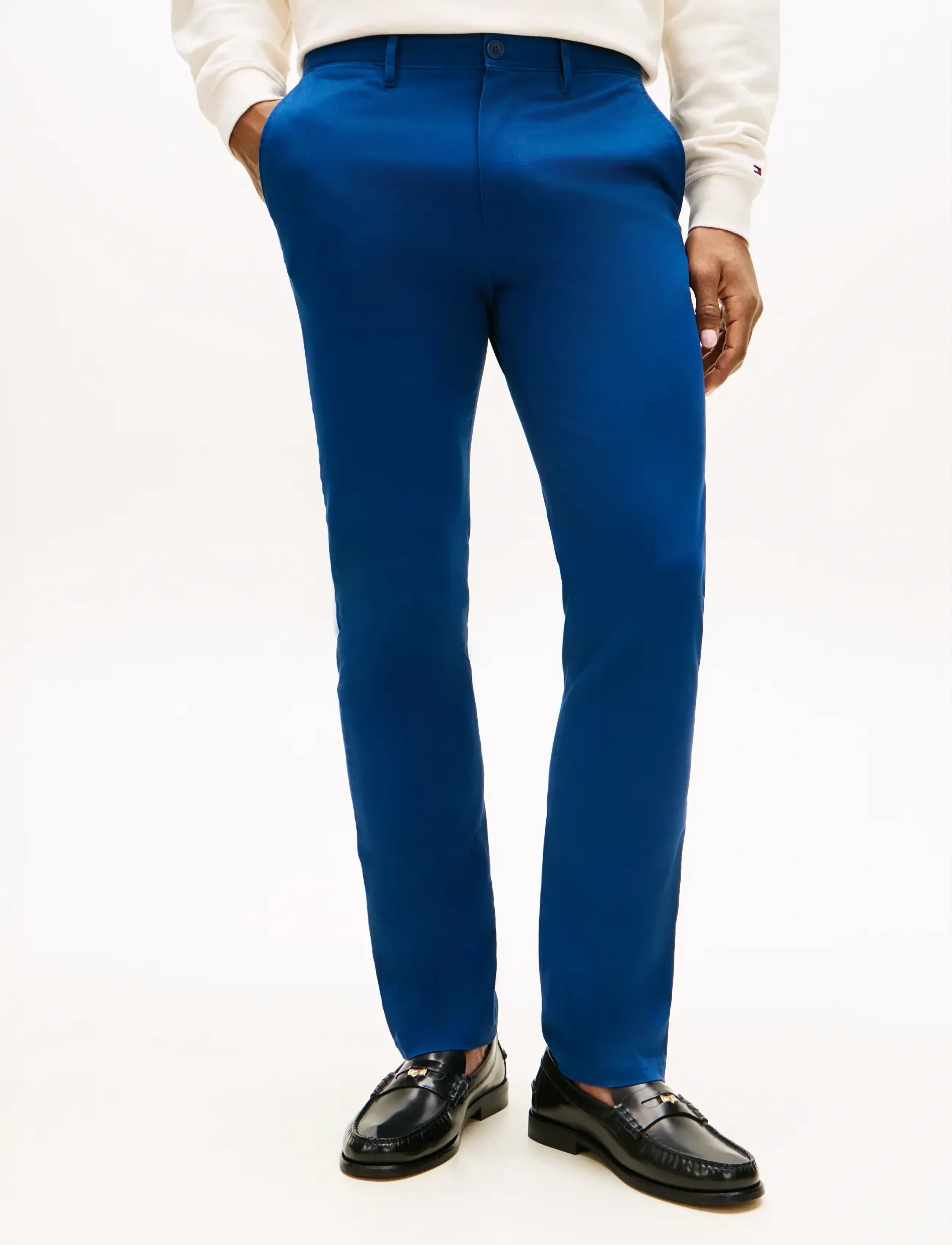 Tommy Hilfiger DENTON ESSENTIAL TWILL - Püksid - BLUE JEAN / blue