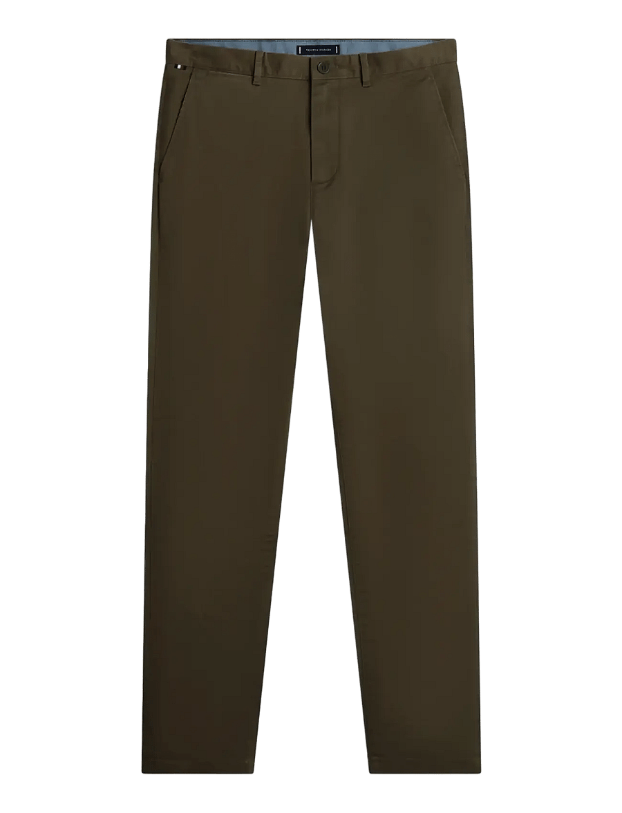 Tommy Hilfiger - DENTON ESSENTIAL TWILL - chino-püksid - platinum olive - 1