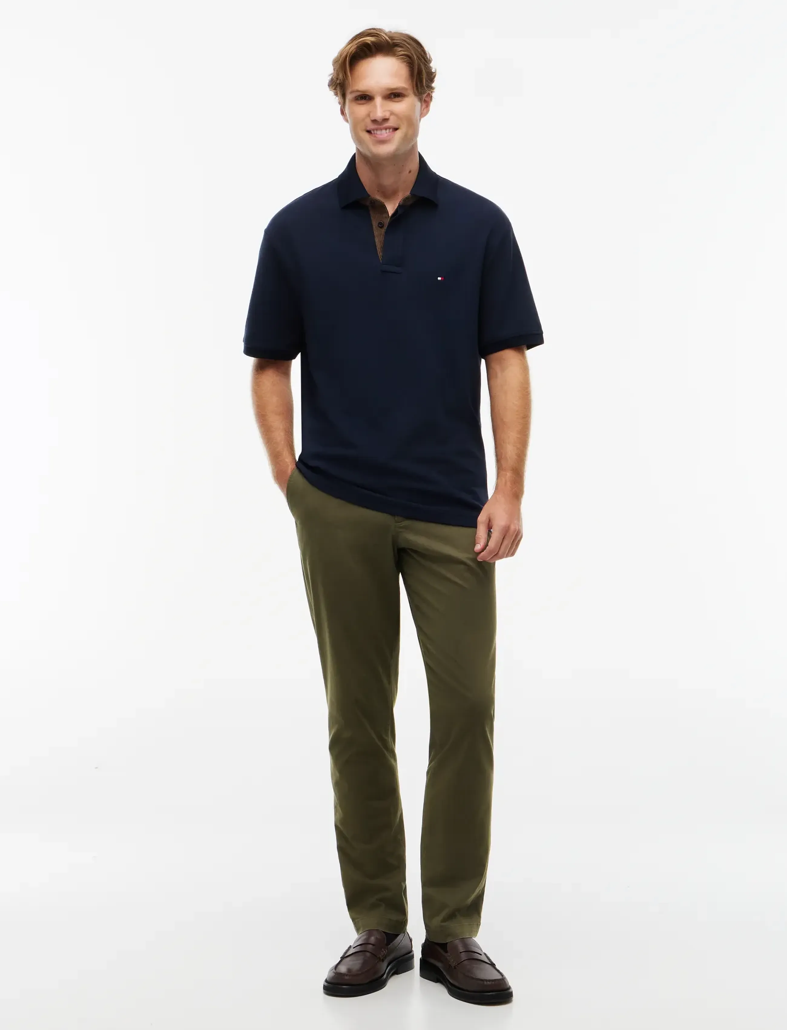 Tommy Hilfiger - DENTON ESSENTIAL TWILL - chino-püksid - platinum olive - 3