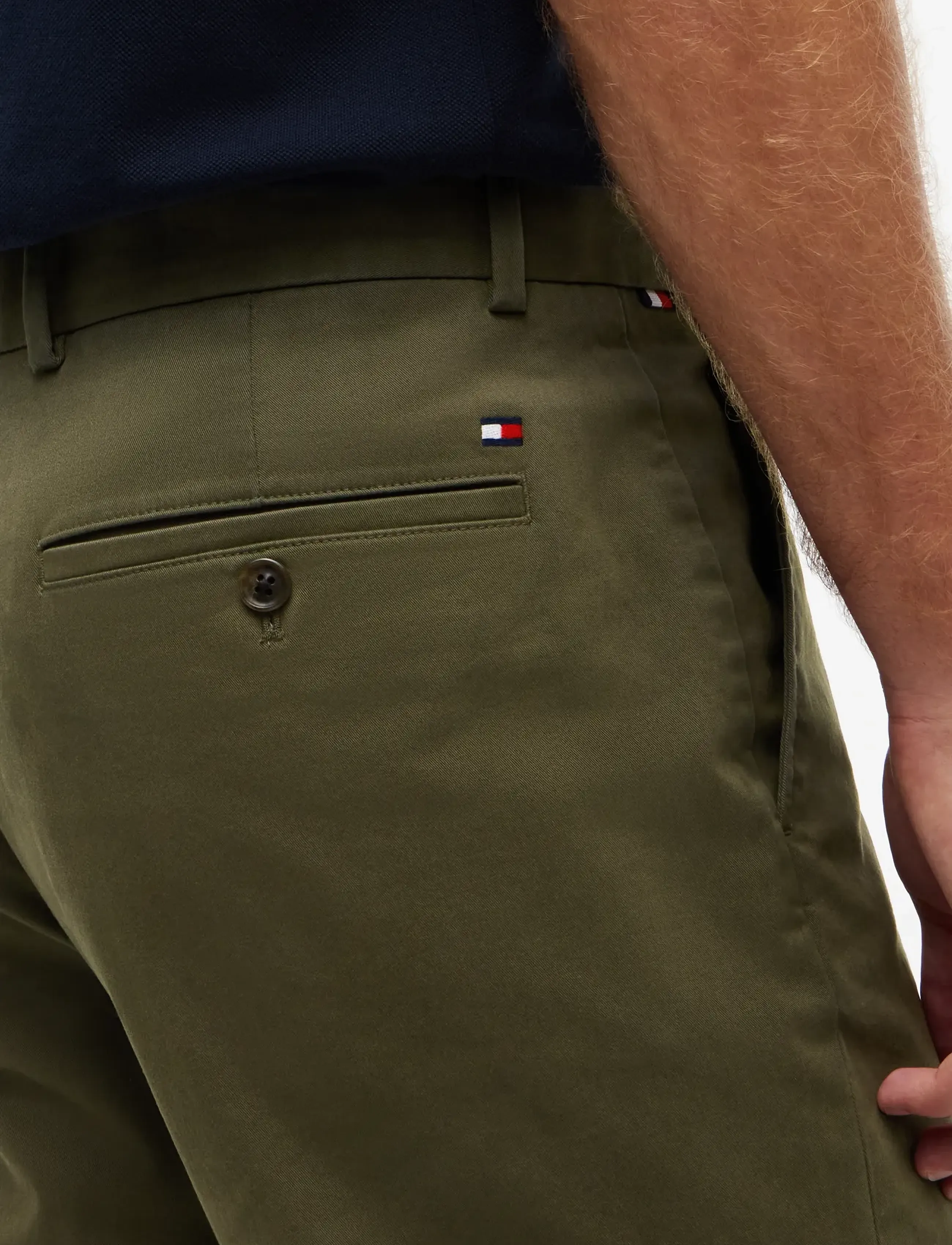 Tommy Hilfiger - DENTON ESSENTIAL TWILL - chino-püksid - platinum olive - 4
