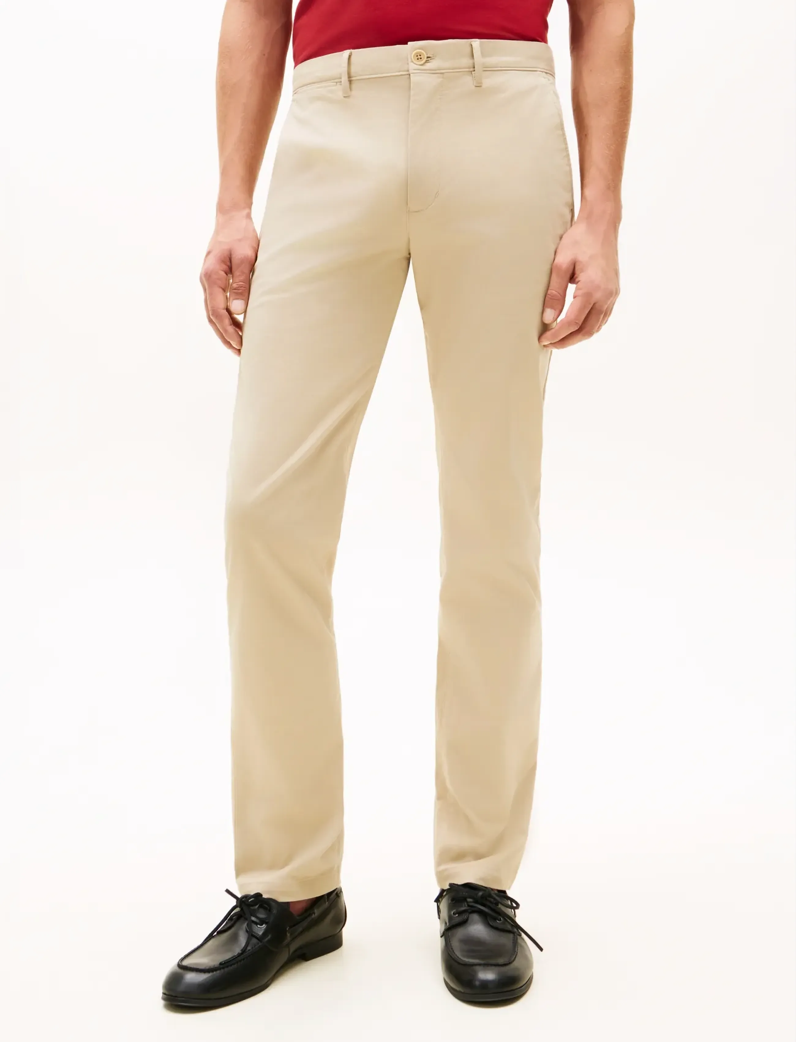 Tommy Hilfiger DENTON ESSENTIAL TWILL - Tøj - SANDALWOOD / beige